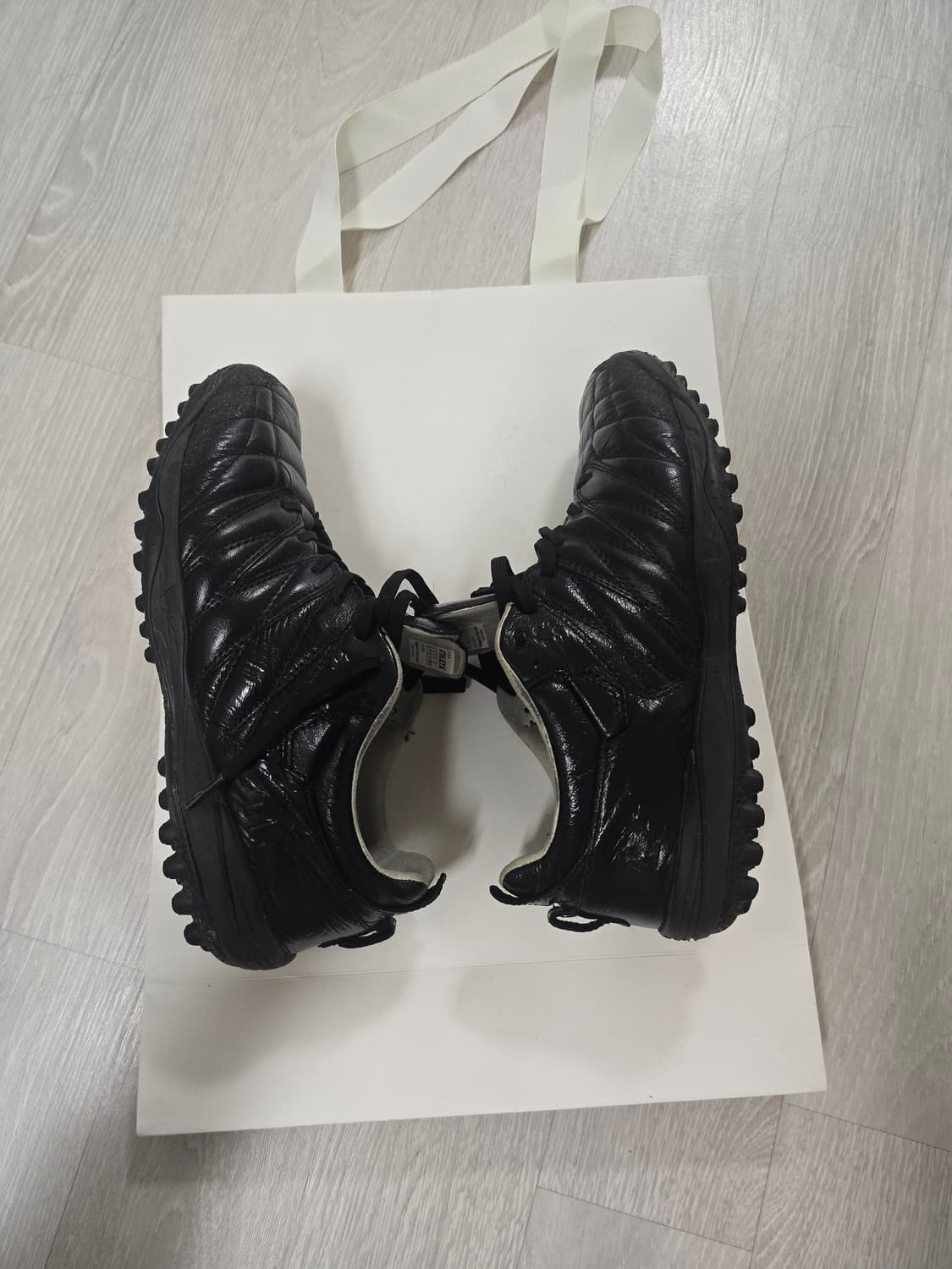 아슬레타 C001 TF 풀캥거루가죽 260사이즈 블랙 상품이미지4