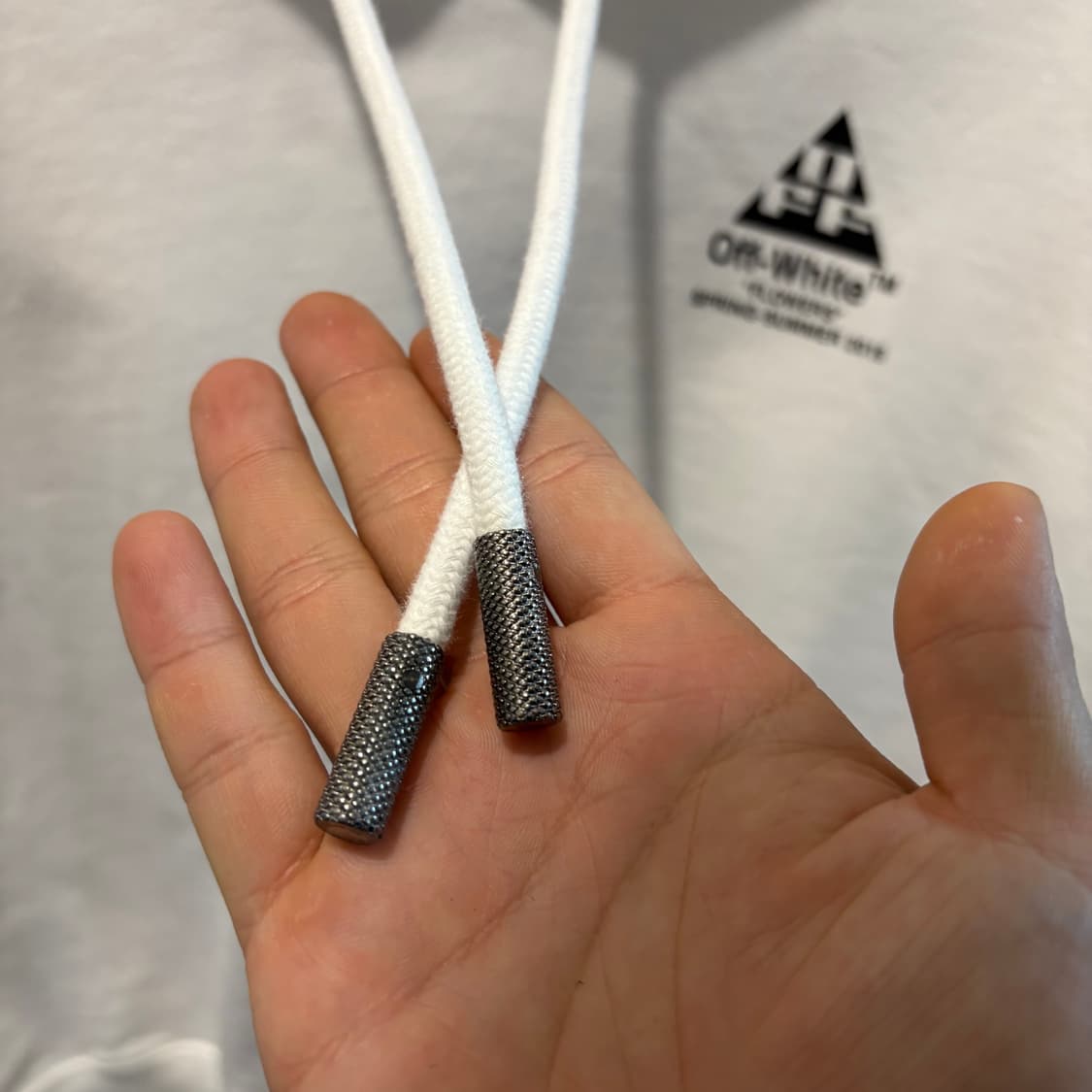 오프화이트 플라워 백로고 후드티 상품이미지5