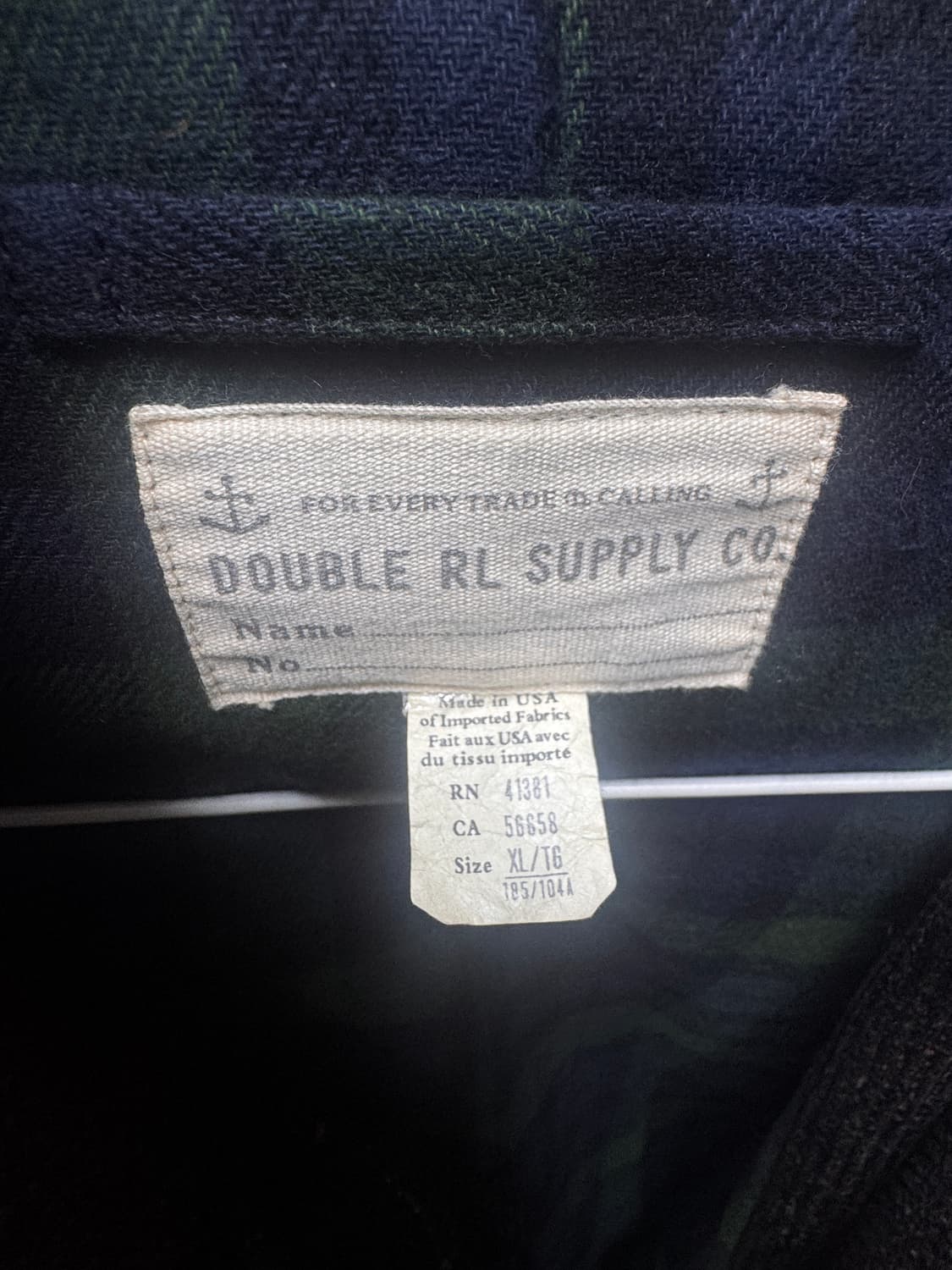 더블알엘 피코트 급처 안감 디테일 /미국메이드/폴로랄프로렌/RRL/ 상품이미지3