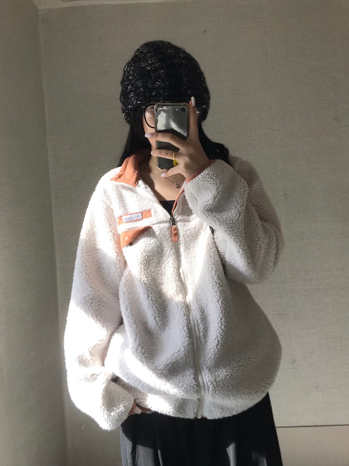 콜롬비아 아이보리 후리스 상품이미지2