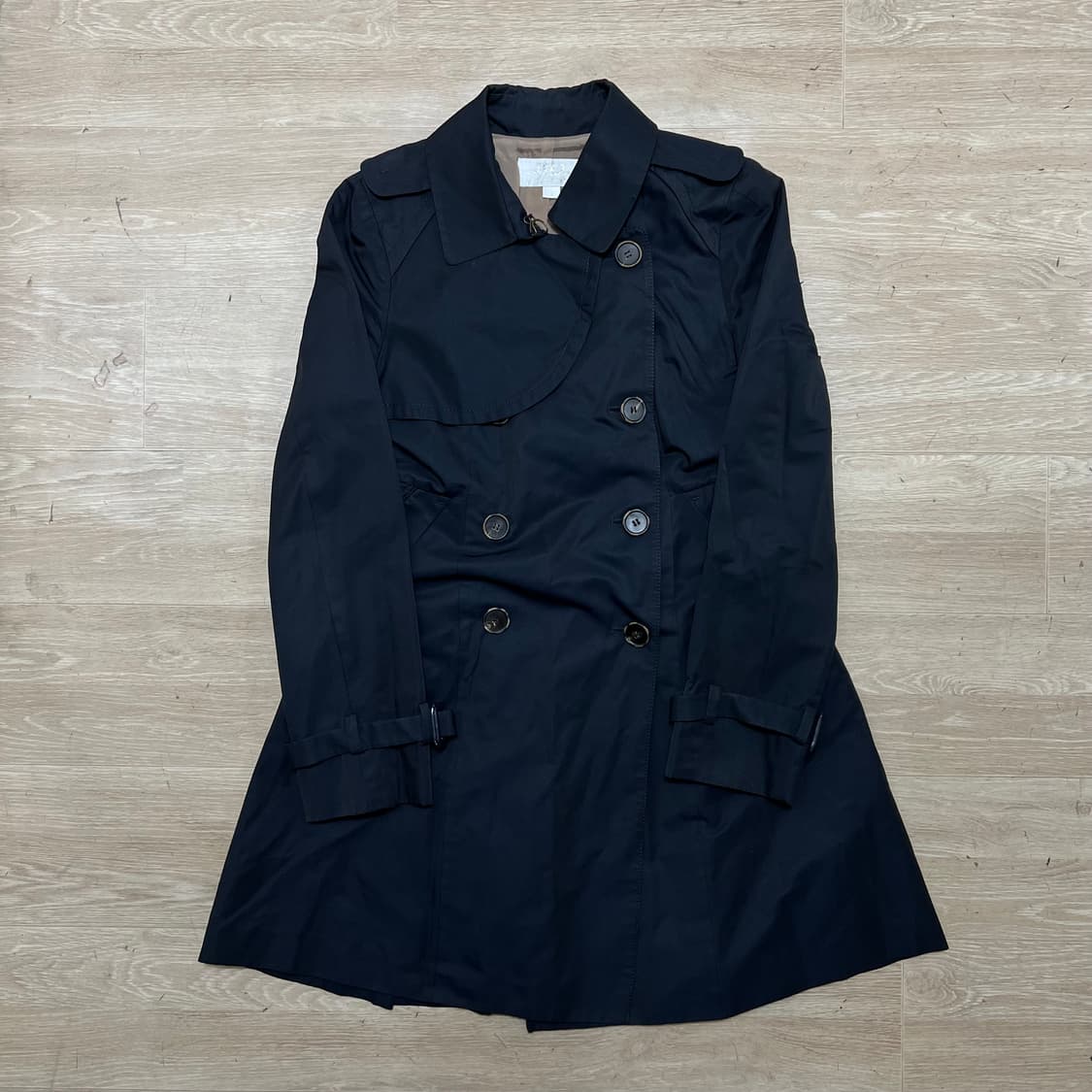 질 바이 질스튜어트 여성 더블 트렌치 코트 [네이비] 85-91-160 상품이미지1