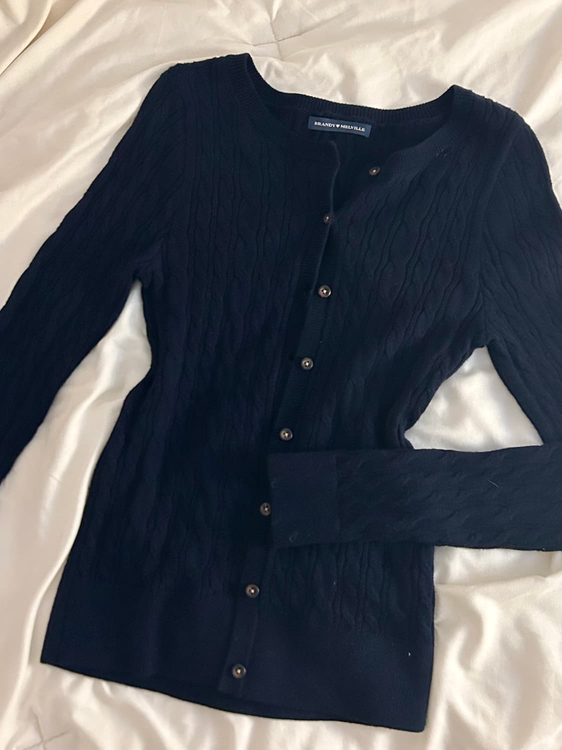 브랜디멜빌 아말리에 네이비 케이블 가디건 상품이미지4