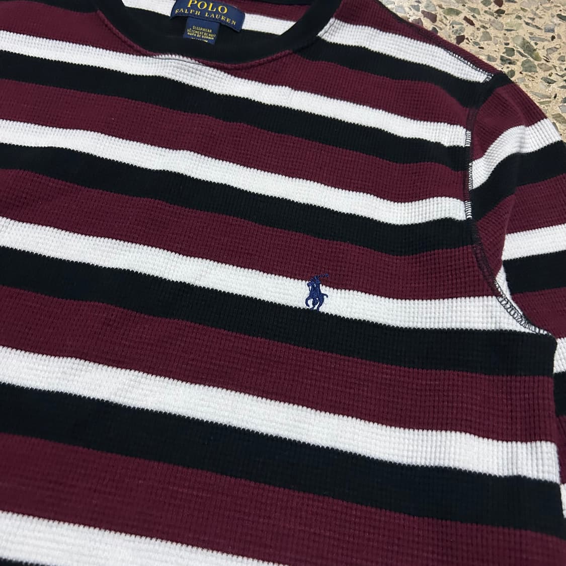 폴로 랄프로렌 스트라이프 와플티 상품이미지4