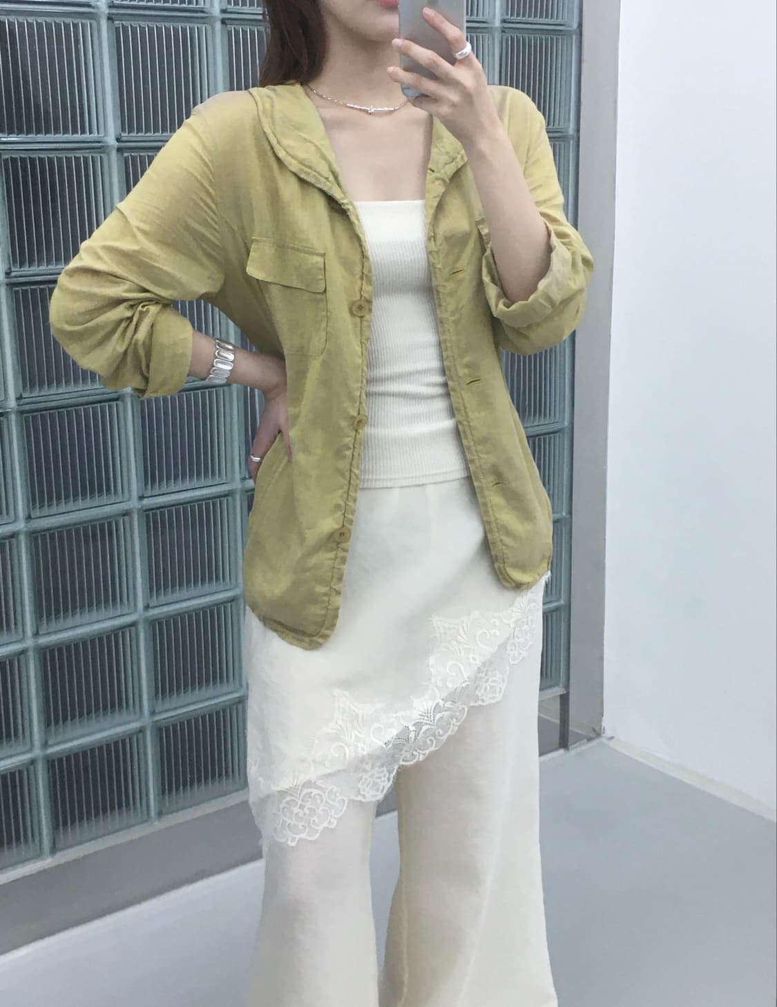 Sage Summer Linen Jacket 상품이미지1