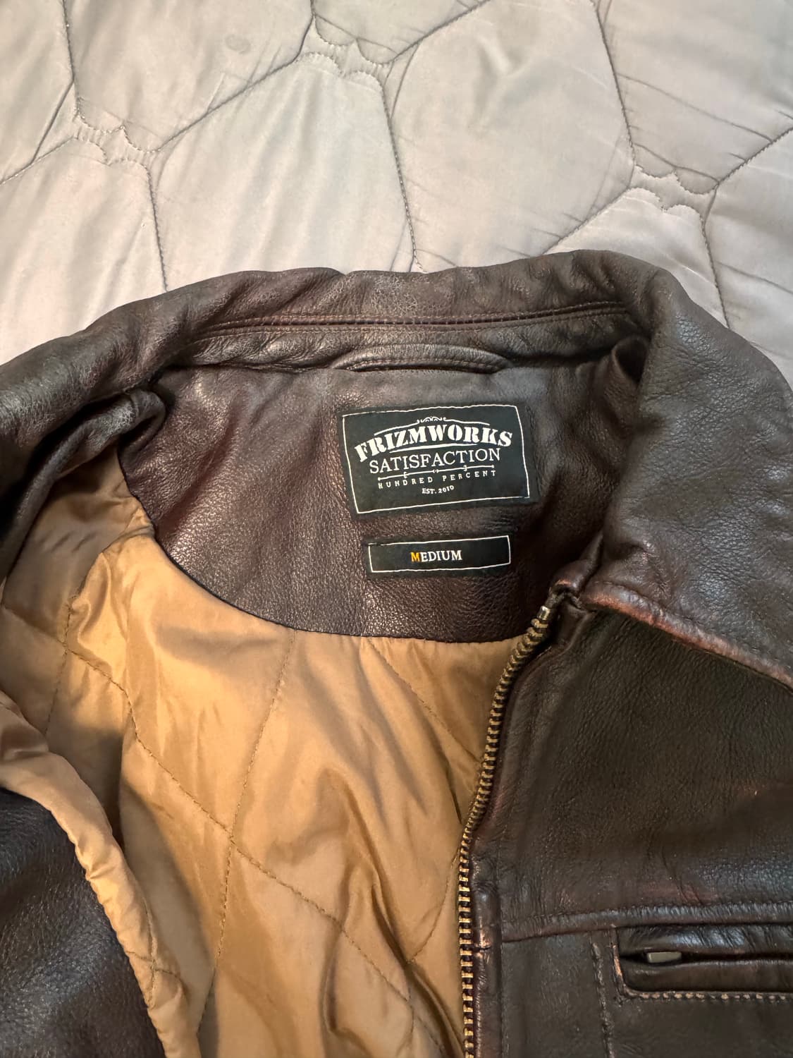 프리즘웍스 레더 자켓 M 상품이미지3