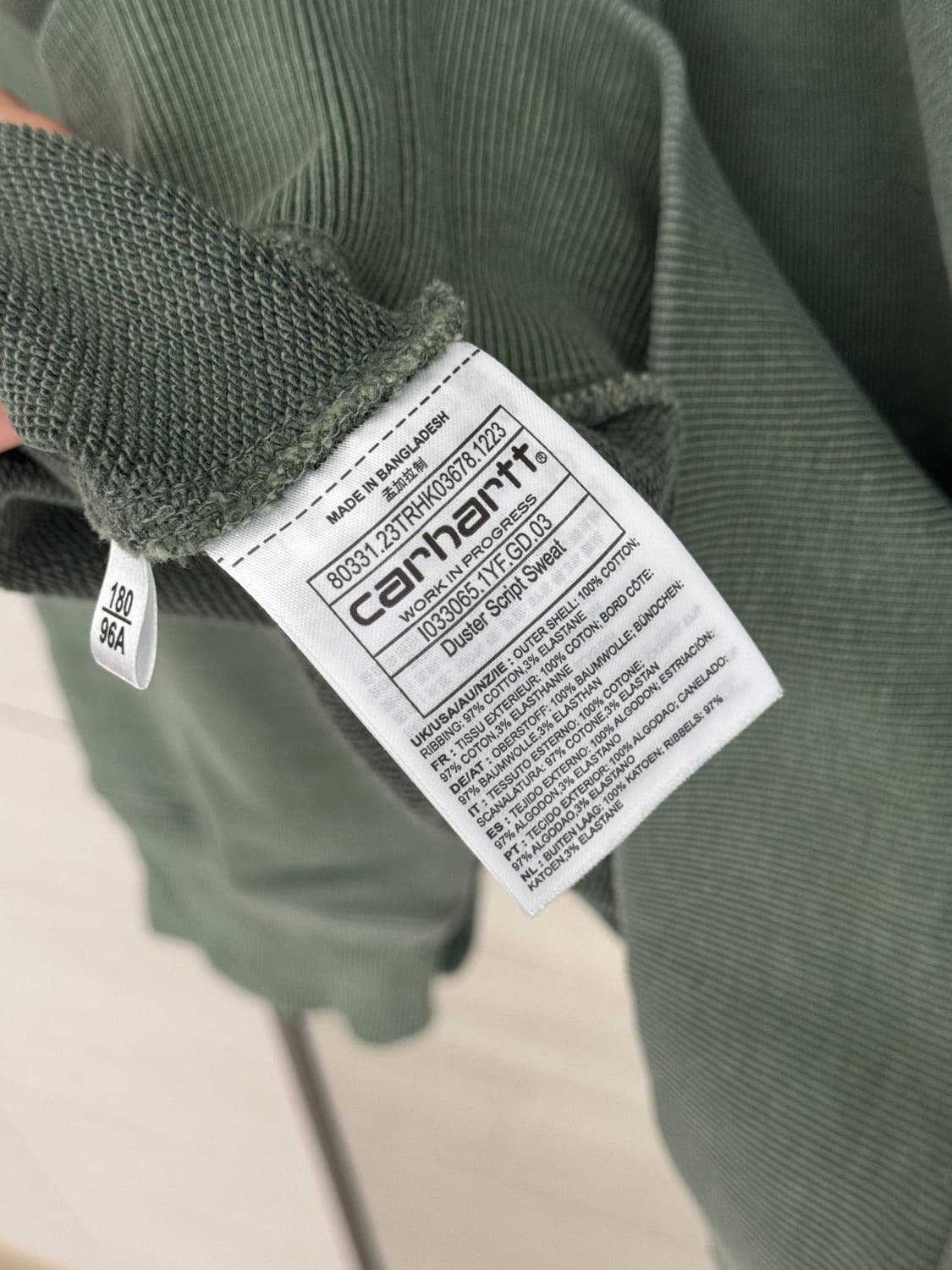 🖤 칼하트 워싱 크루넥 맨투맨 스웻셔츠 상품이미지7