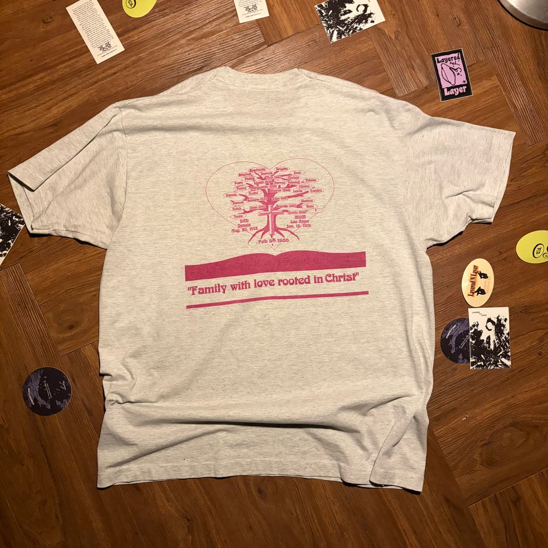 90s screenstar family reunion 싱글스티치 티셔츠 상품이미지3