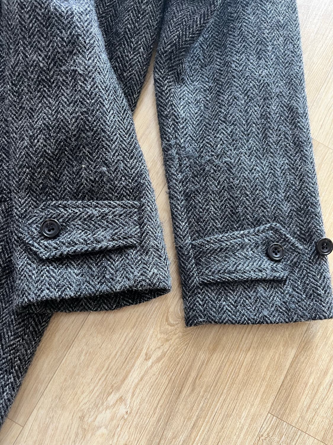 빔즈플러스 해리스트위드 헤링본 발마칸 코트 L 상품이미지4