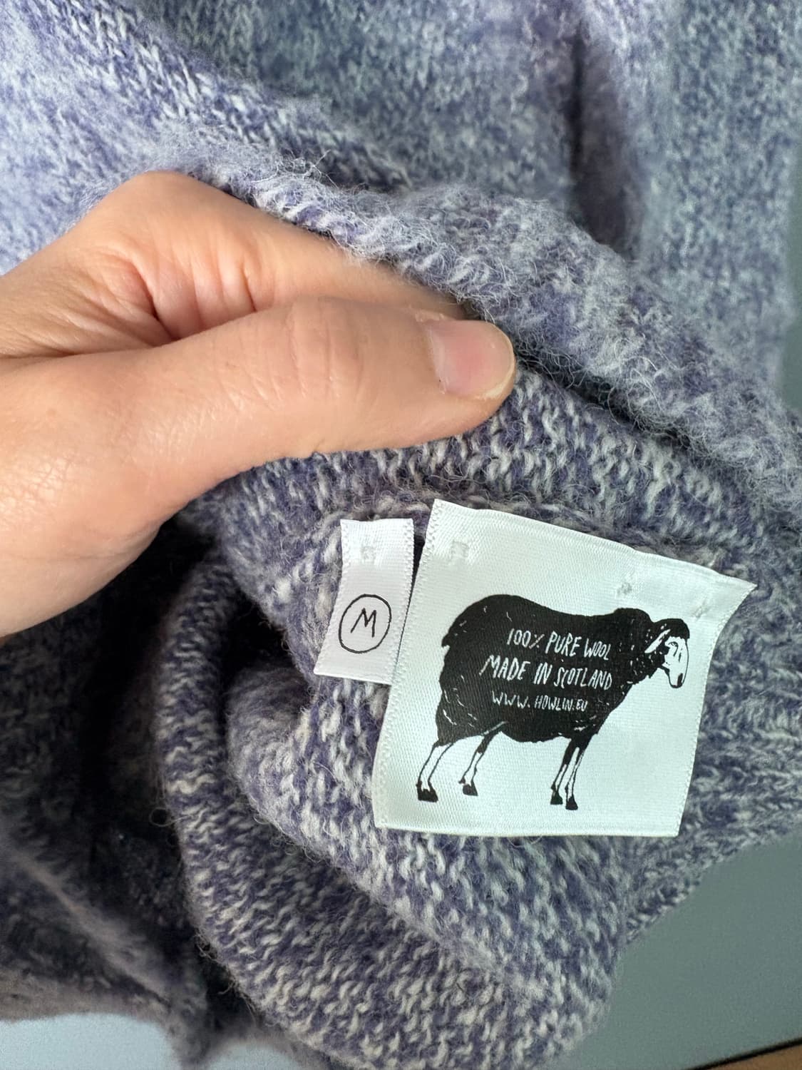 하울린 쉐기독 니트 퍼플믹스 상품이미지3