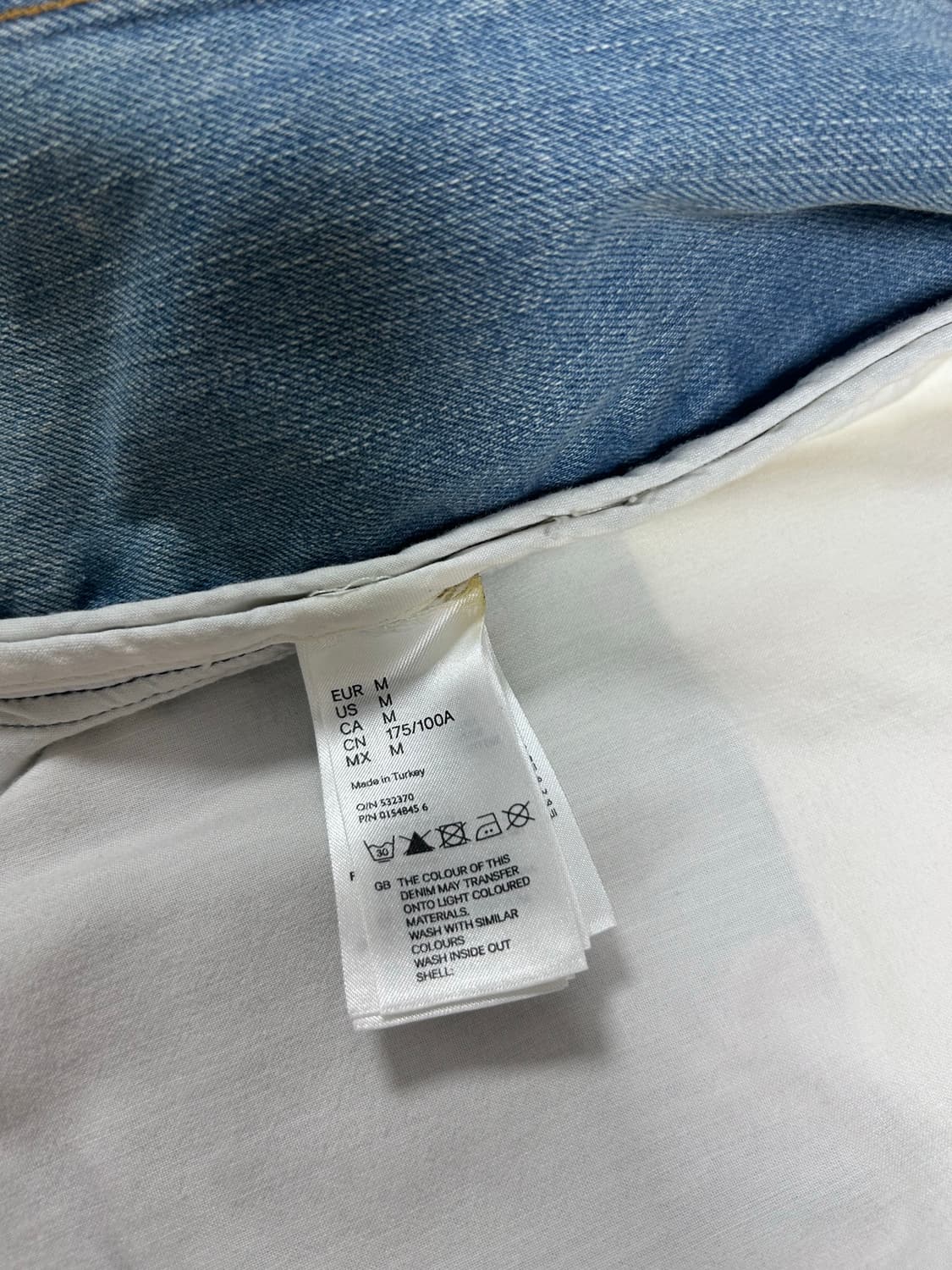 마르지엘라 h&m 데님 청자켓 상품이미지10