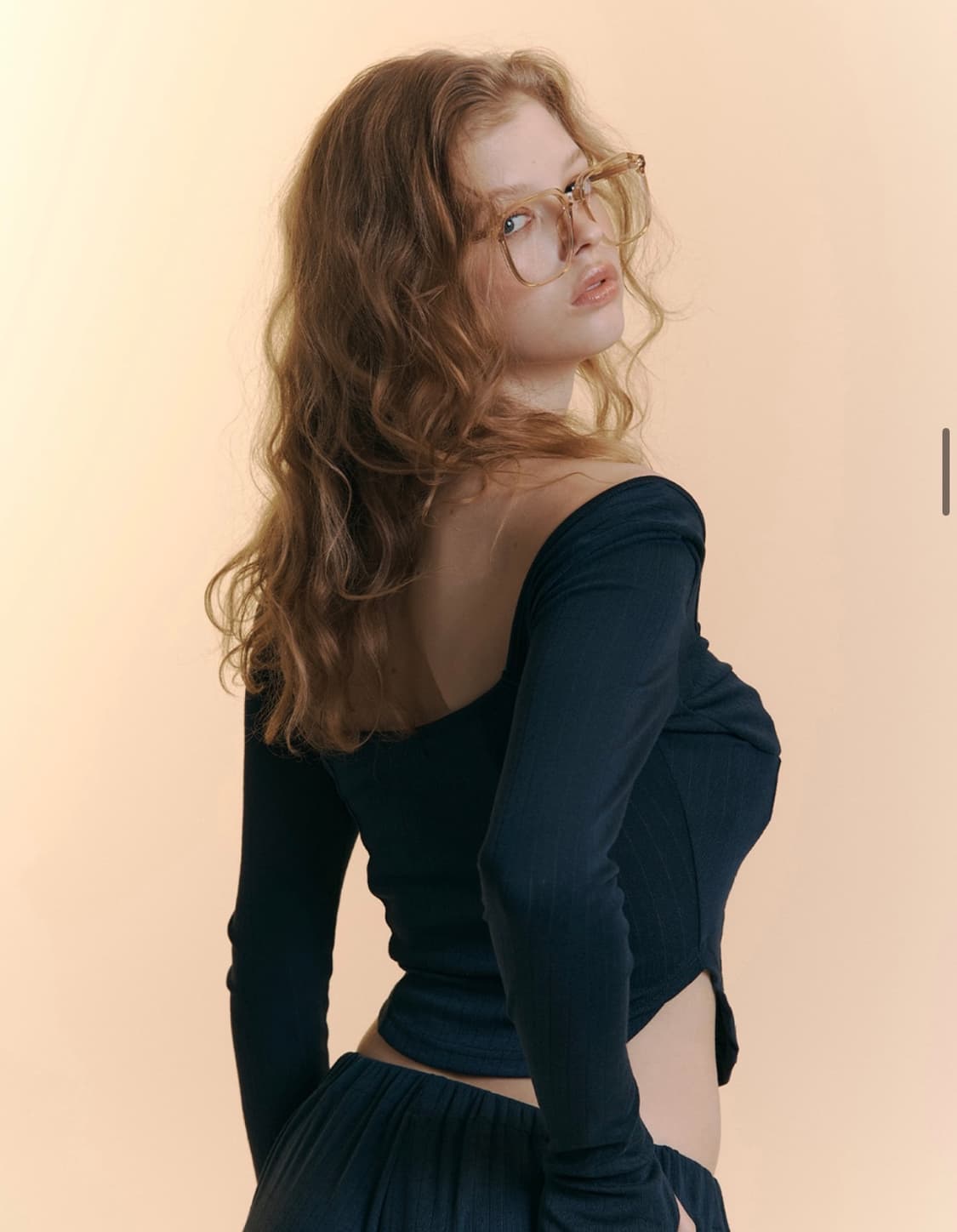 플리즈노팔로우 Joan Corset Long Sleeve Top 네이비 상품이미지2