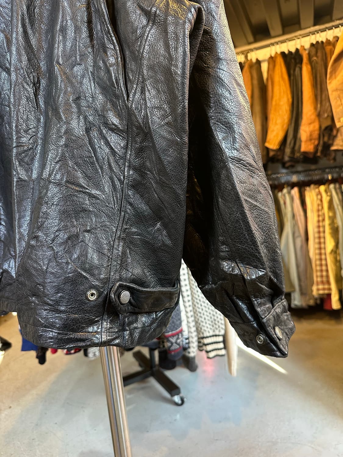 헤비 리얼 레더 플라이트 가죽 자켓 상품이미지7