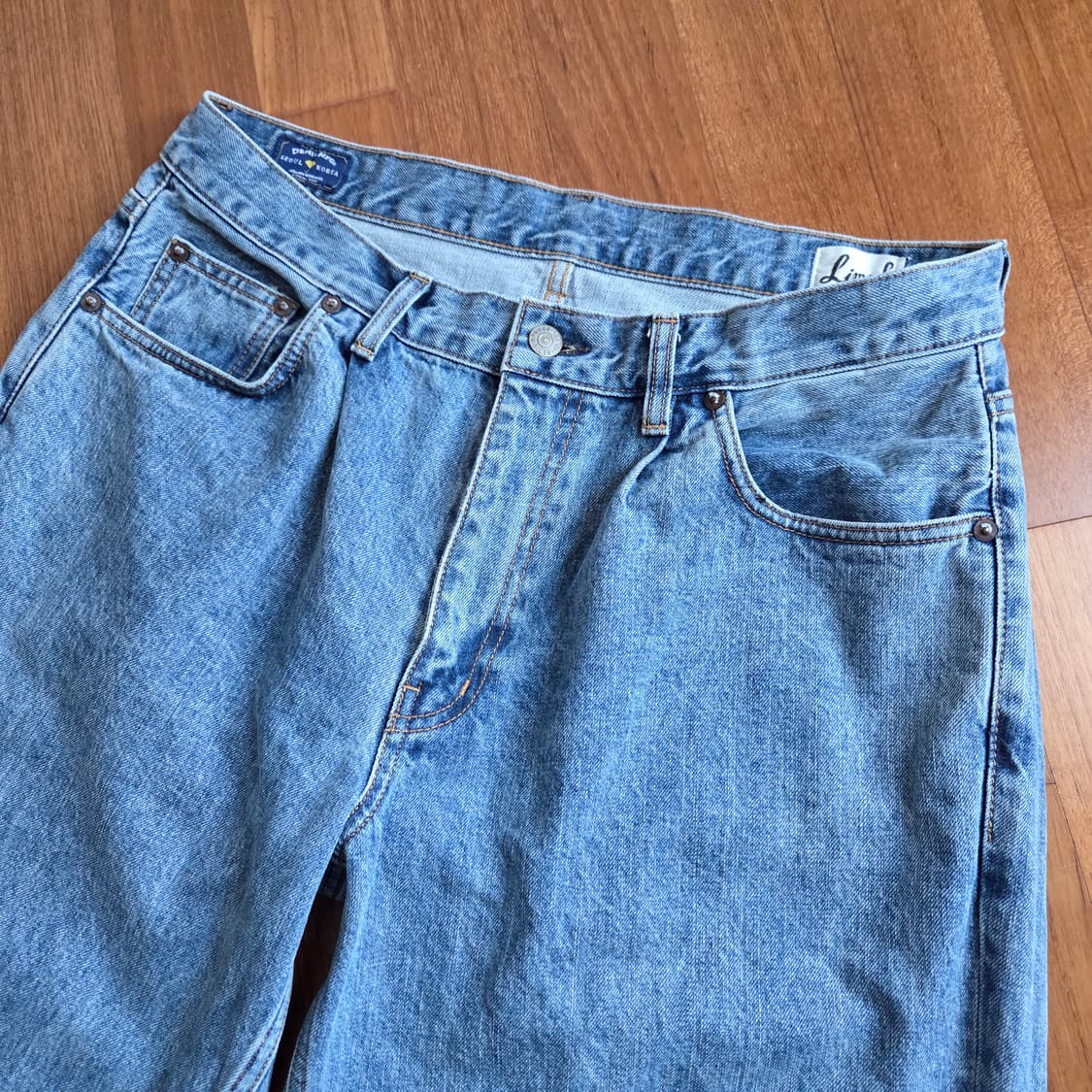 데밀 LOT 023 캘리포니안 와이드 라이트 인디고 34사이즈 상품이미지3