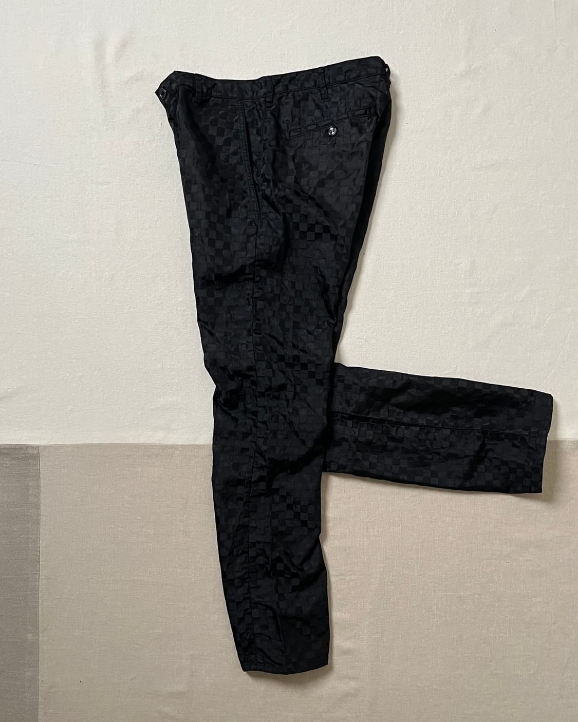 꼼데가르송 옴므플러스 체커보드 나일론 팬츠 homme plus 상품이미지5