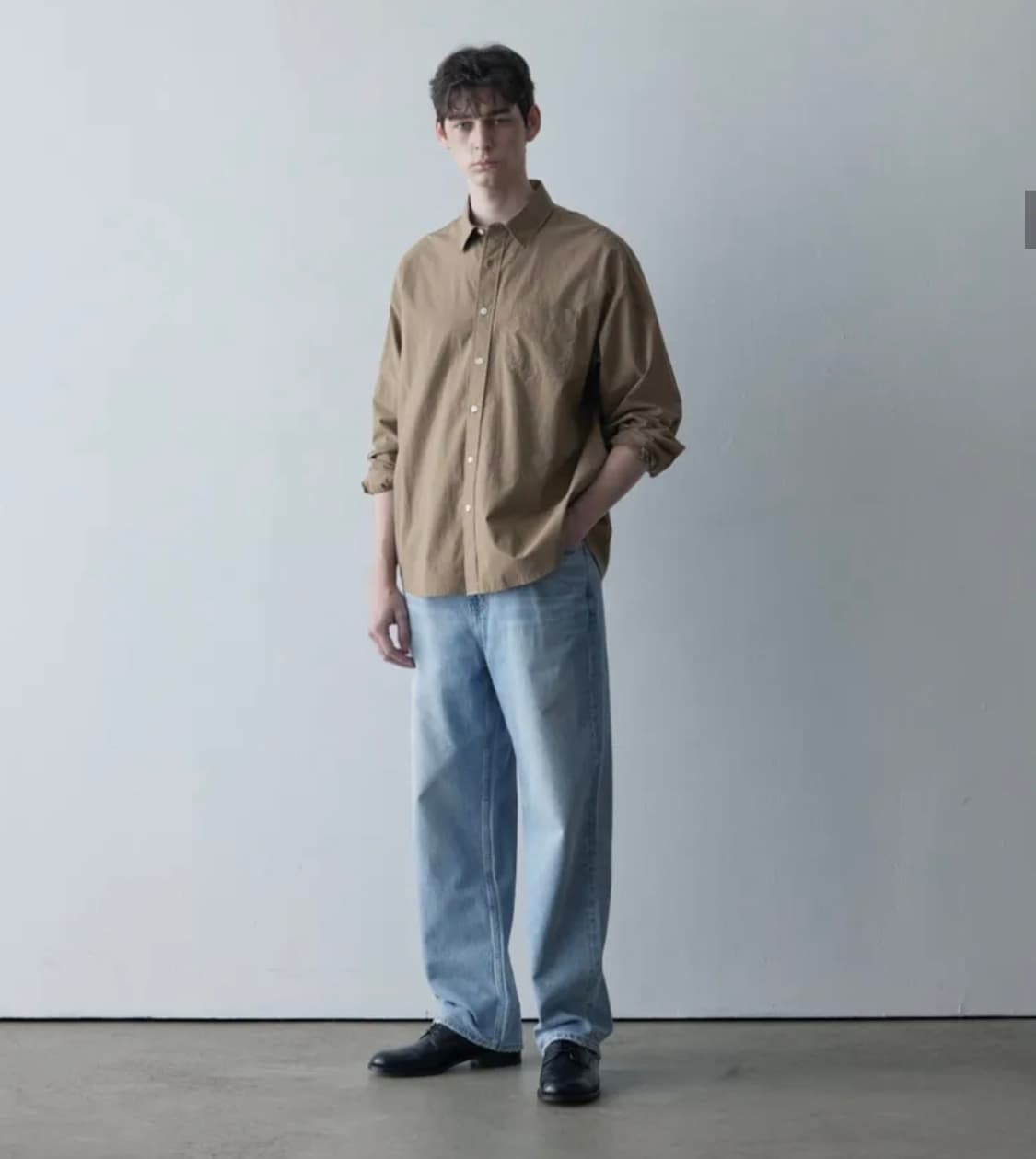 Semi Wide Denim Pants - Light Blue 29 상품이미지3