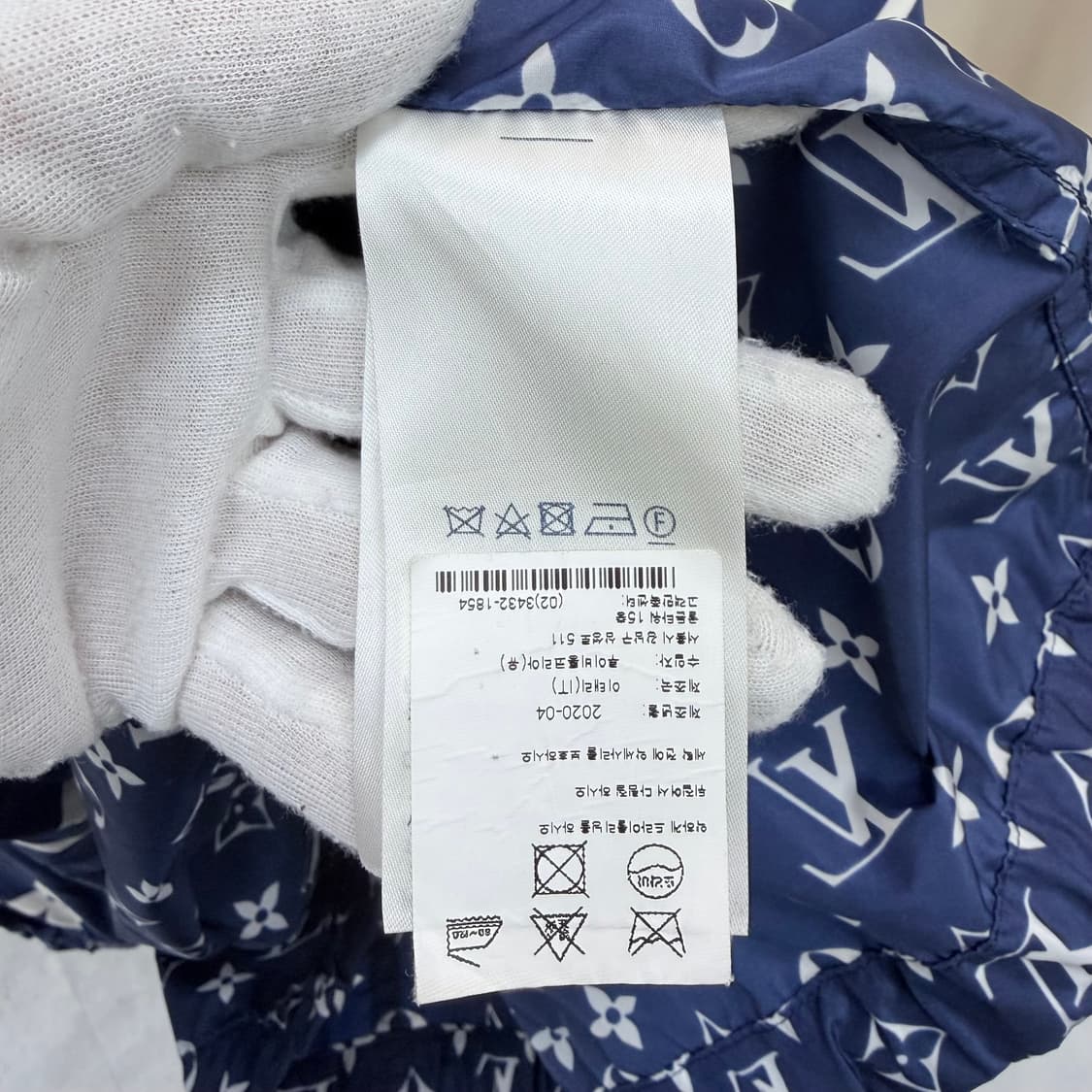 [S급/40] 루이비통 모노그램 여성 후드 바람막이 자켓 블루 상품이미지8