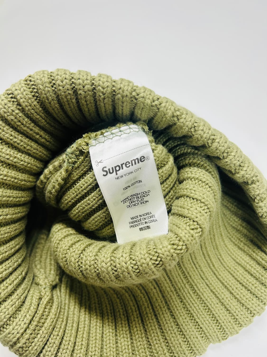 25SS 정품 슈프림 오버다이드 비니 올리브 상품이미지3