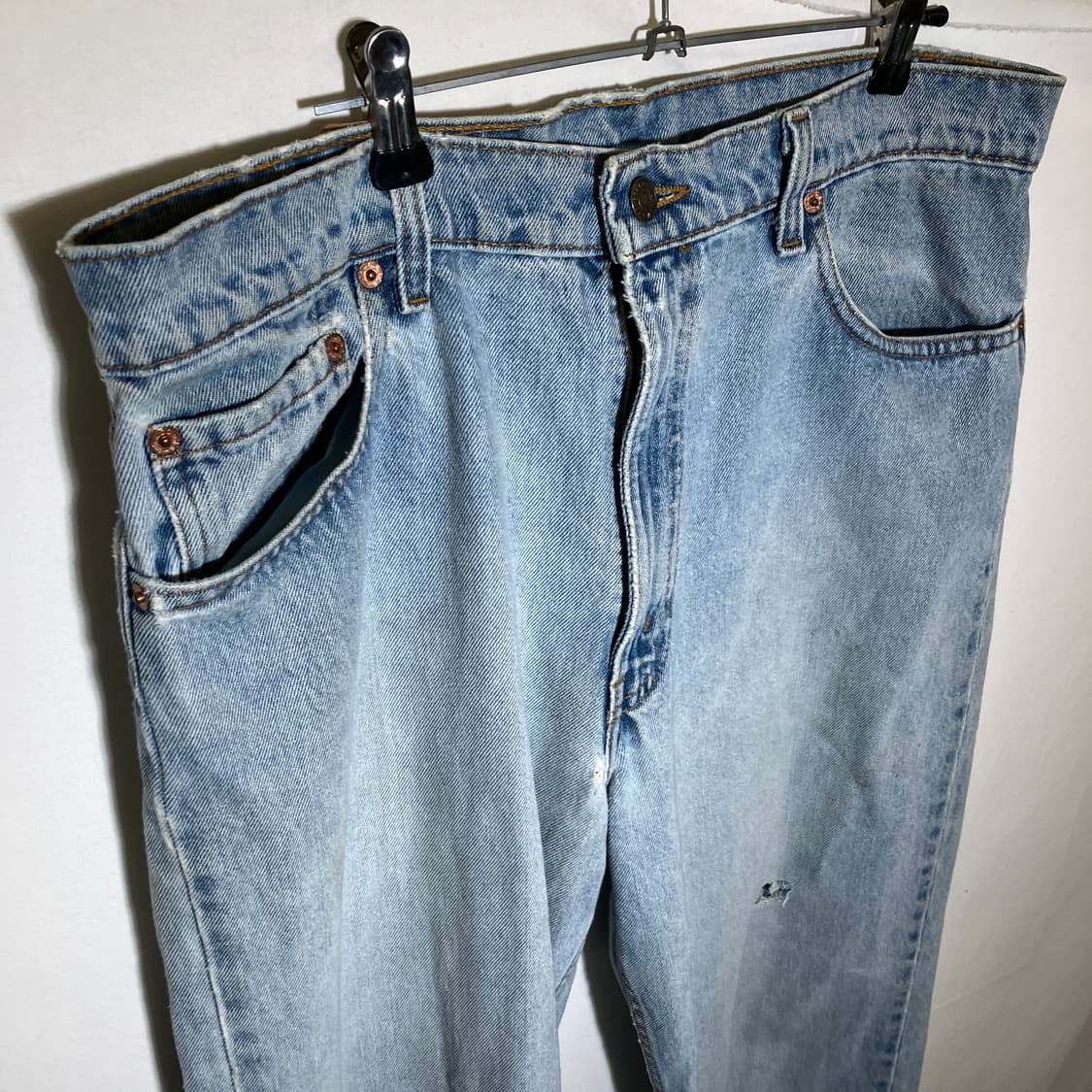 33-34인치)리바이스 90s 미국제조 550 연청 상품이미지1