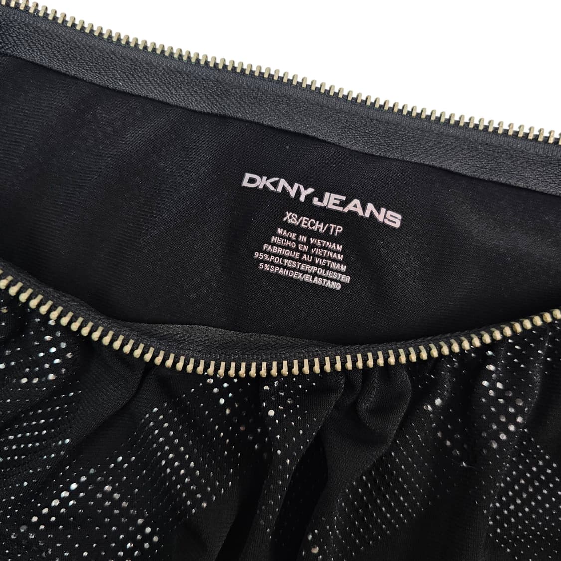 XS DKNY 지퍼 반팔 티셔츠 상품이미지6