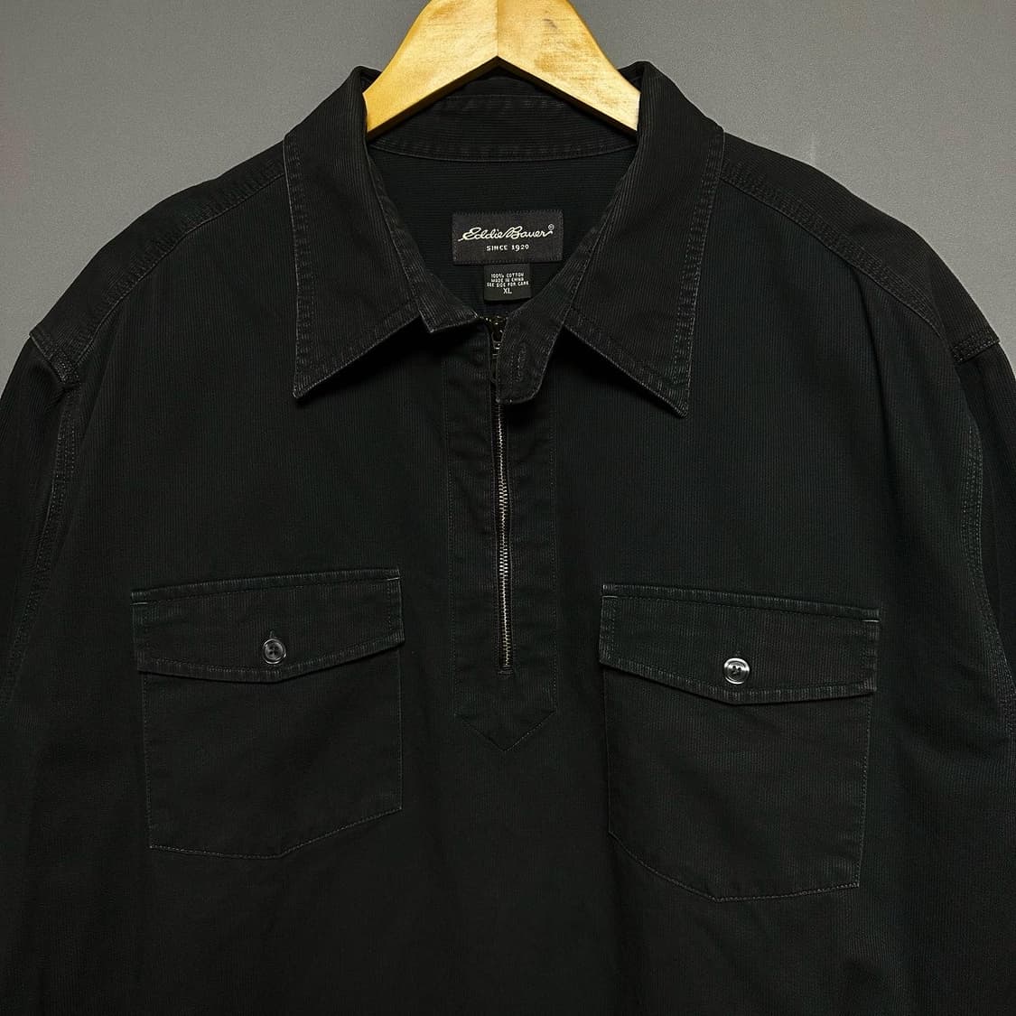 [XL]에디바우어 투포켓 그레이 반집업 상품이미지2