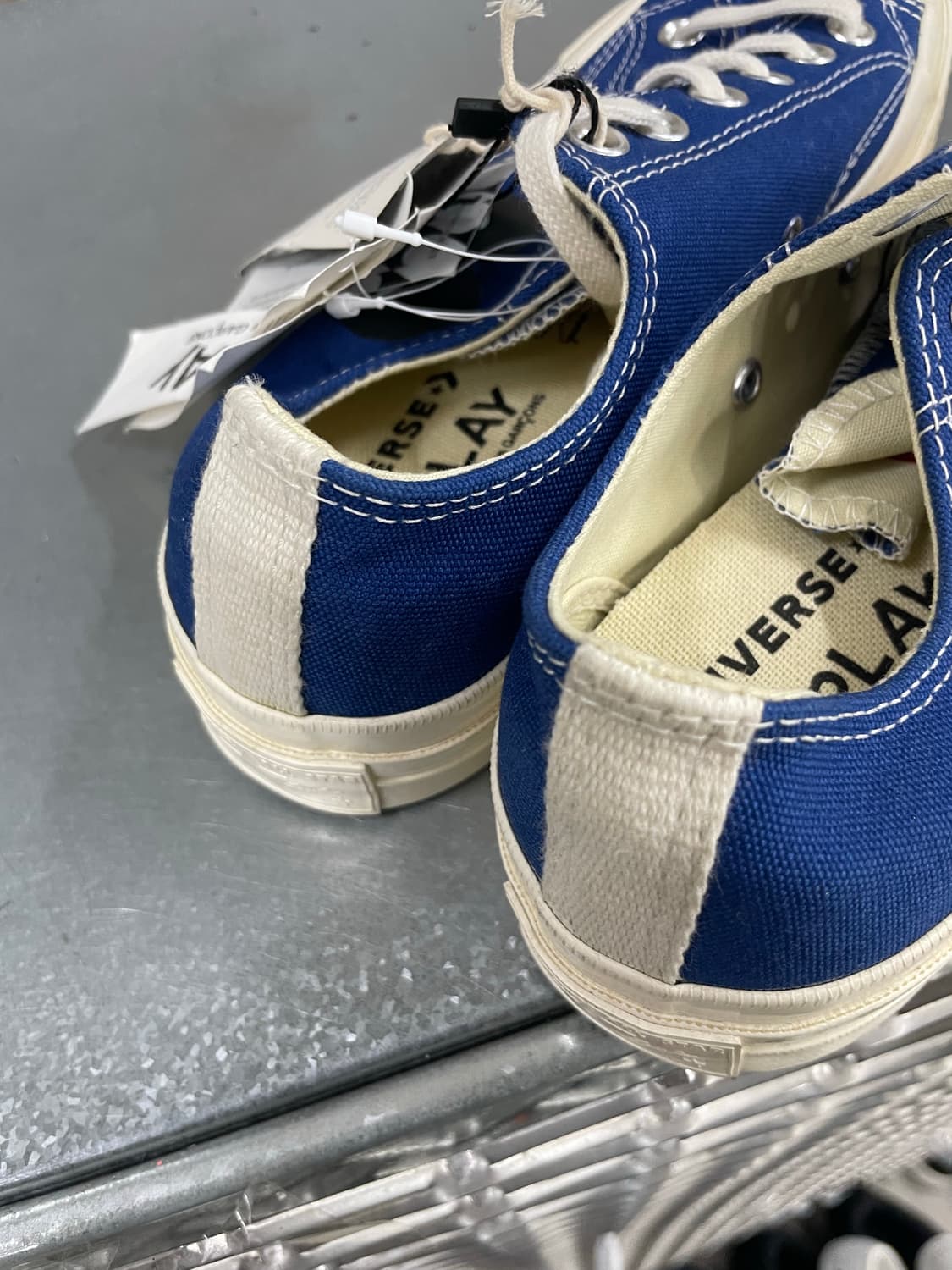 컨버스 x 꼼데 블루 로우 255mm(박스x)(gr-4621) 상품이미지7