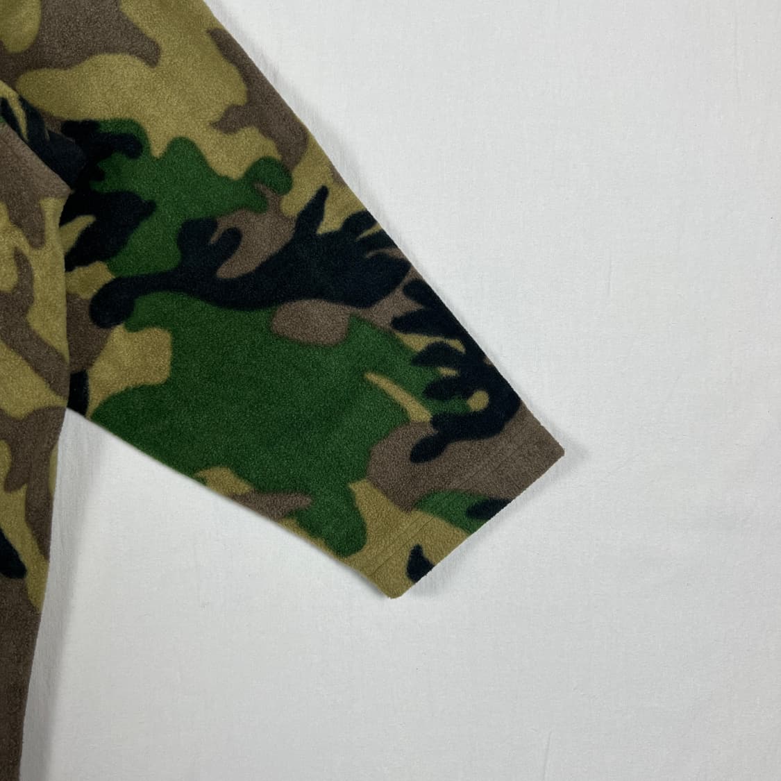 90‘s 스투시 stussy 로고 카모플라쥬 풀오버 플리스 자켓 상품이미지5