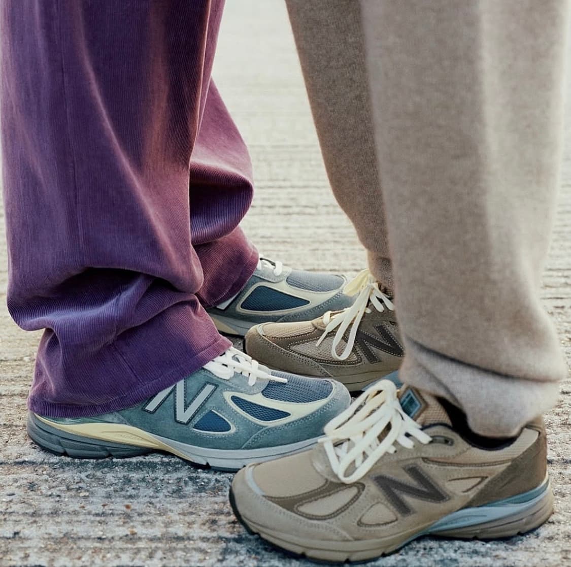 뉴발란스 x 오라리 990v4 메이드 인 USA 런던 포그 상품이미지6