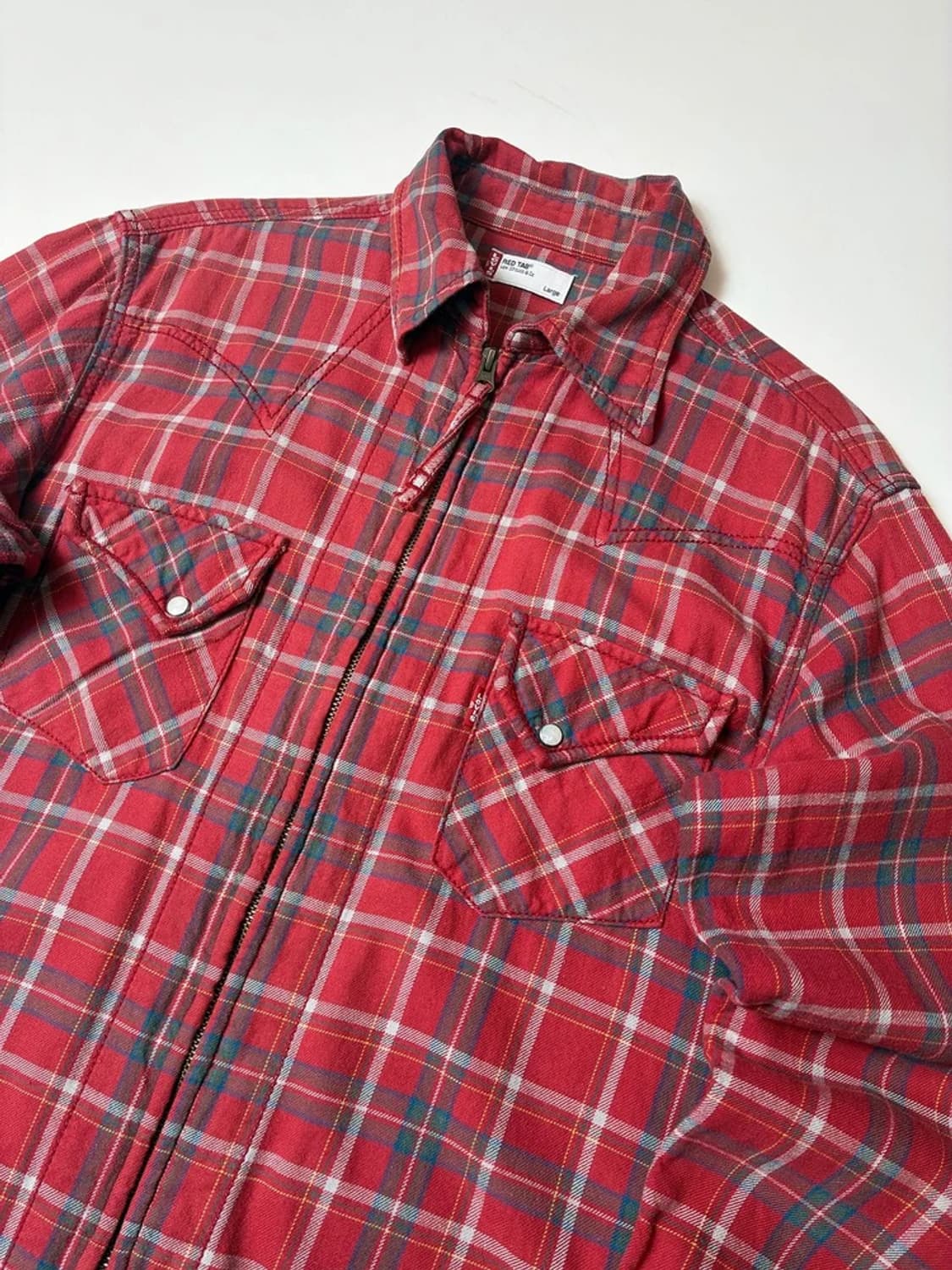 리바이스 00's 레드탭 플란넬 투웨이 집업 셔츠 자켓 PN8256 상품이미지2