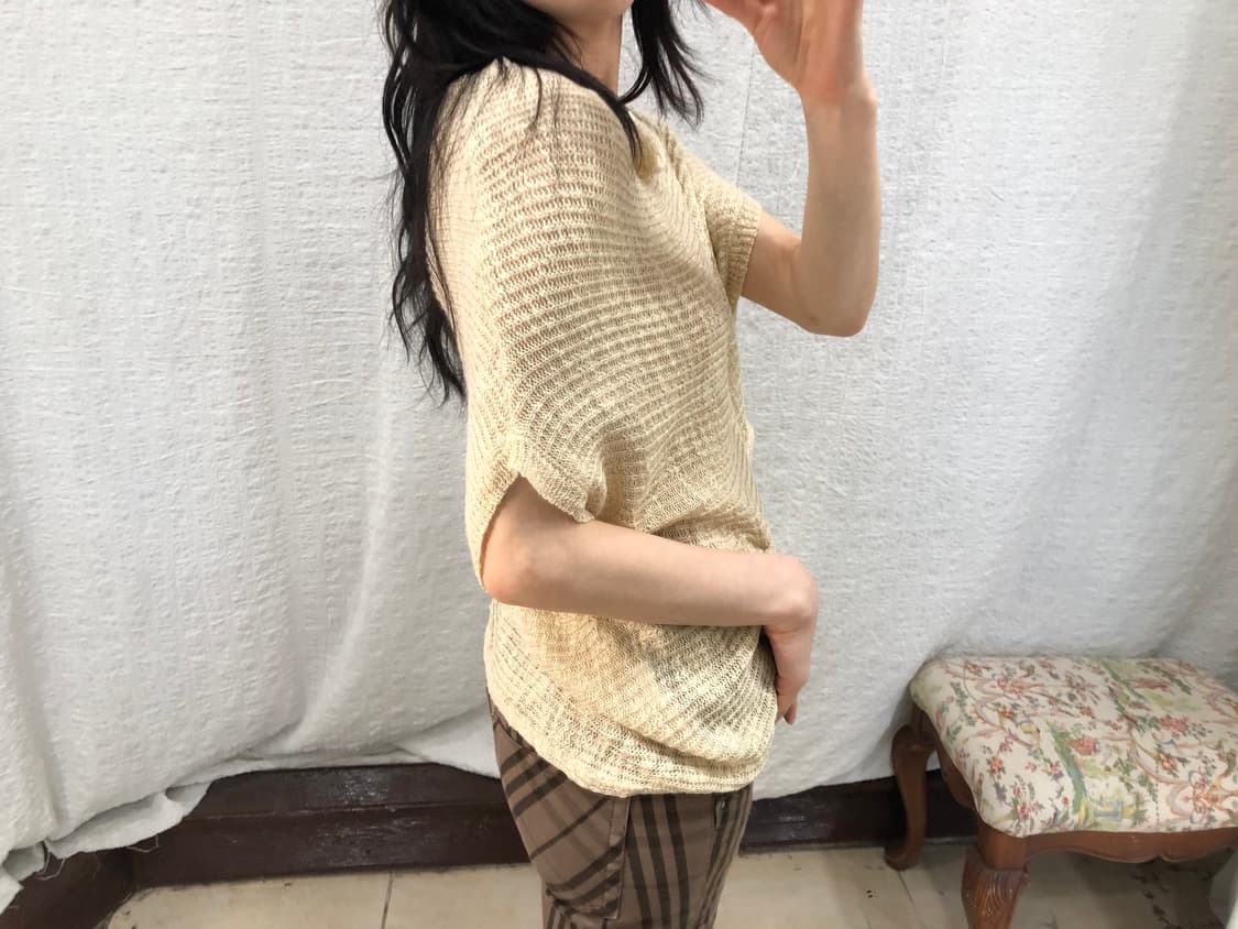 gold perl knit vest 상품이미지2