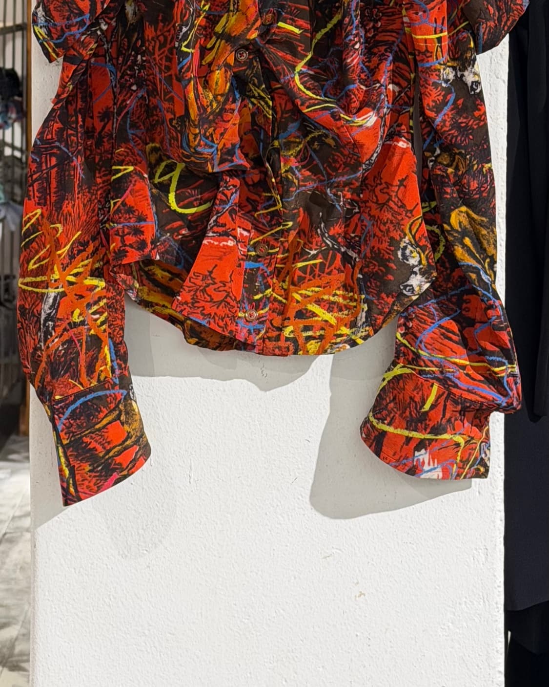 비비안웨스트우드 레드 fw10 프린팅 오픈숄더 실크 셔츠 상품이미지5