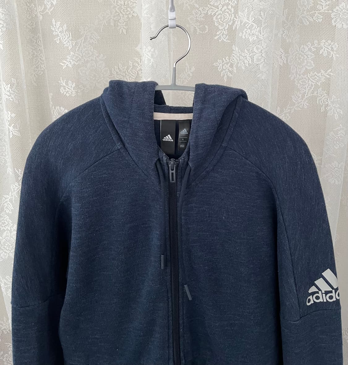 L) 아디다스 스타디움 네이비 후드집업 상품이미지3