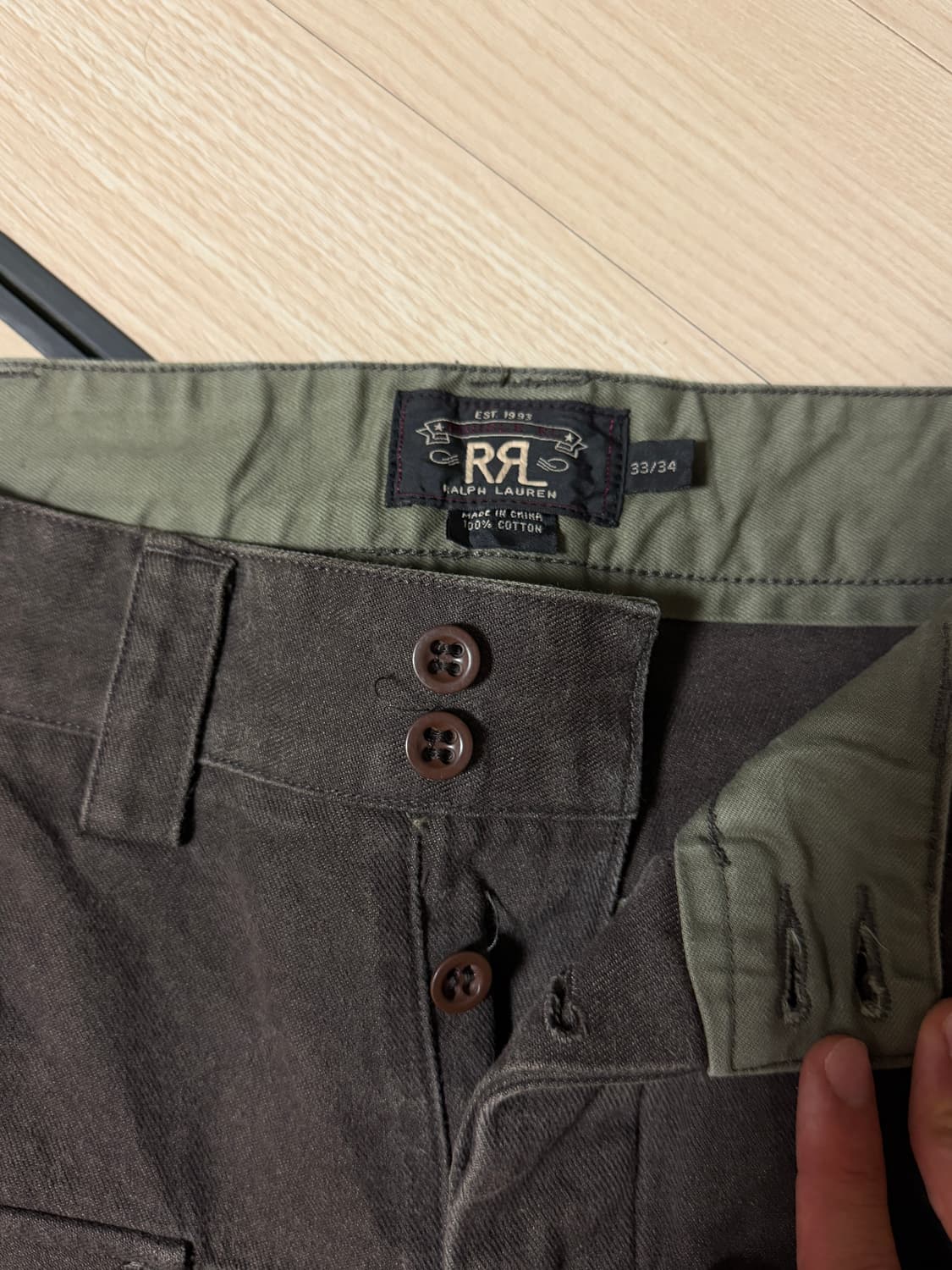 더블알엘 RRL 브라운 워크팬츠 32 상품이미지3