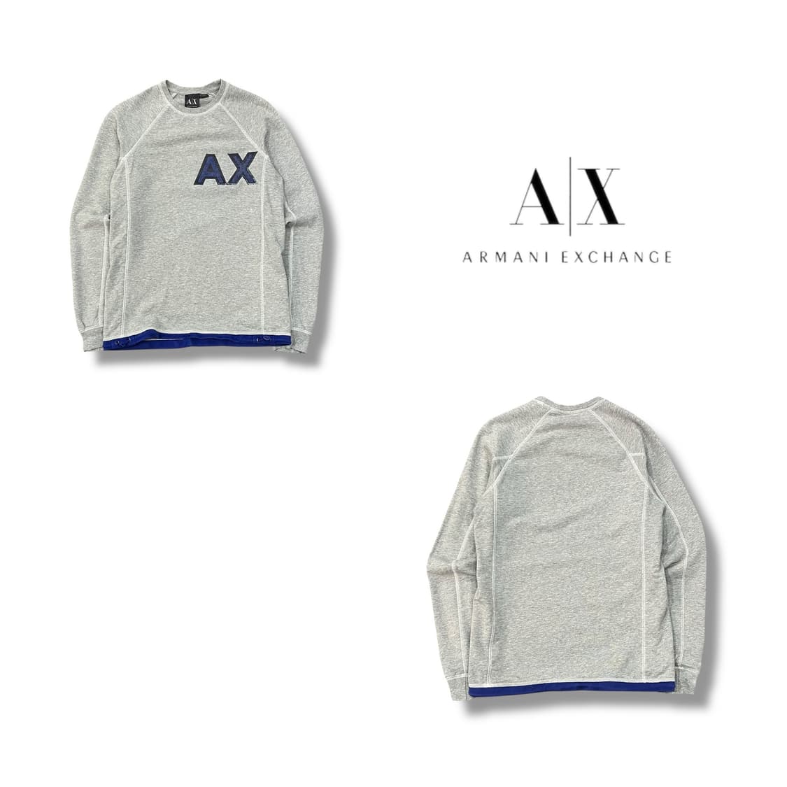 아르마니 익스체인지 로고 맨투맨 y14152 상품이미지1