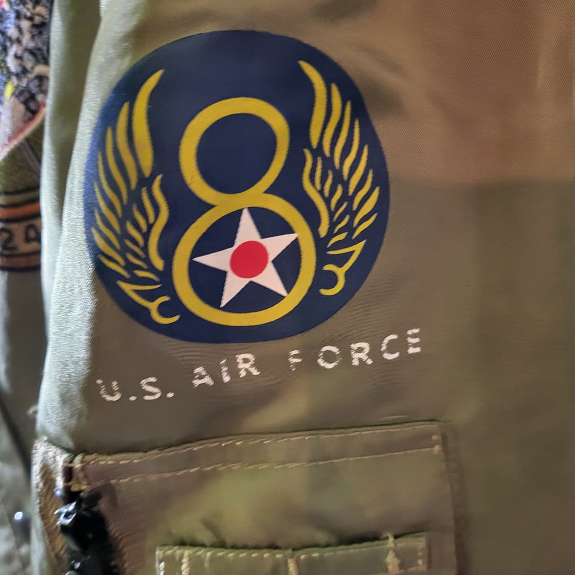 Us 에어포스 vf-24 항공 점퍼  (XL) 상품이미지6