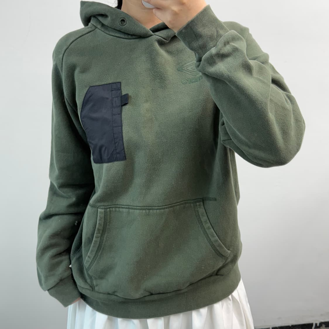 [XL] 엄브로 그린 후드티 상품이미지1