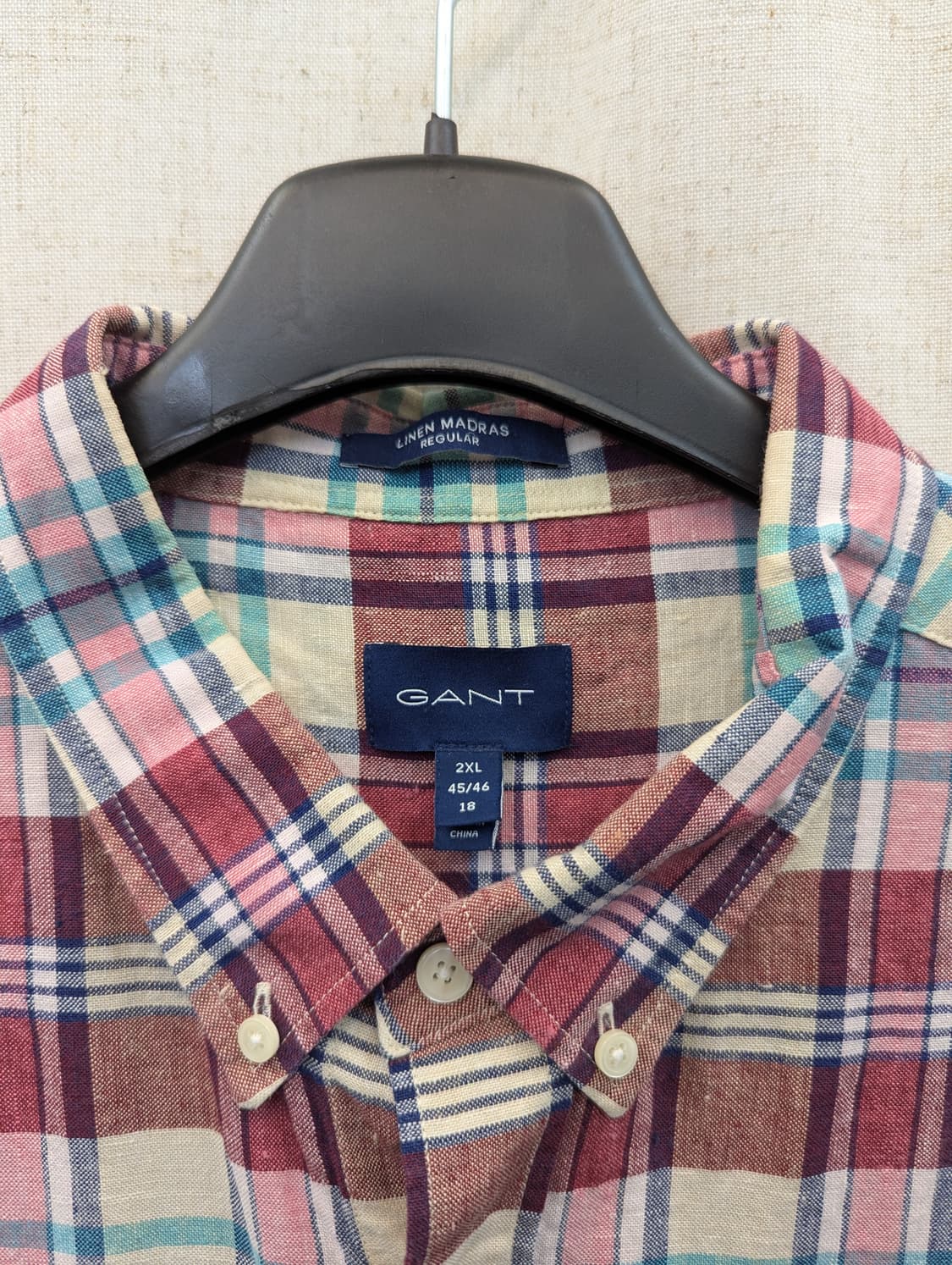 GANT 간트 체크 반팔 셔츠 상품이미지4
