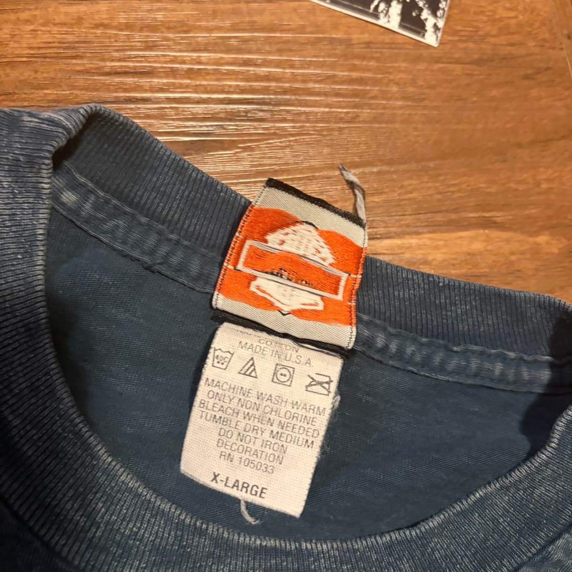 HARLEY DAVIDSON 싱글스티치 가먼츠 다잉 티셔츠 상품이미지4