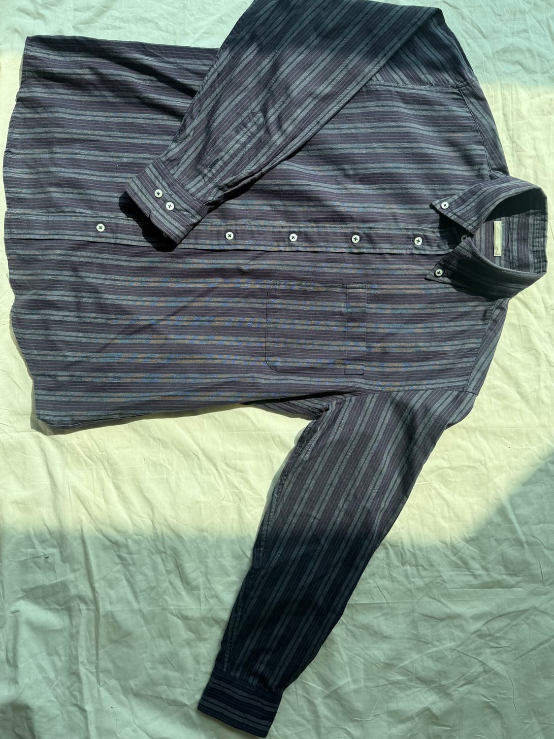 네이비 스트라이프 셔츠 상품이미지3