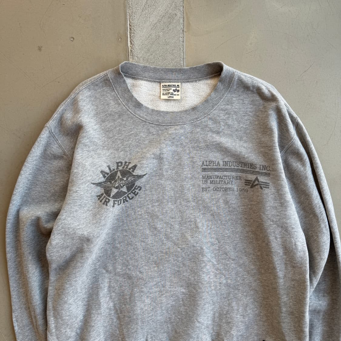 알파 인더스트리 air force 스웻셔츠 상품이미지4