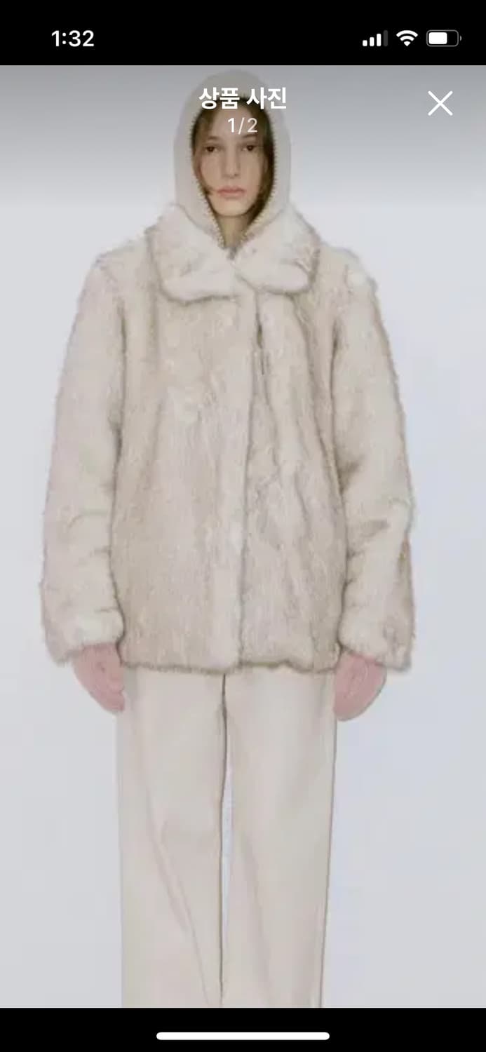 구함)시눈 Heavy Mix Fur Jacket (Ivory) 상품이미지1