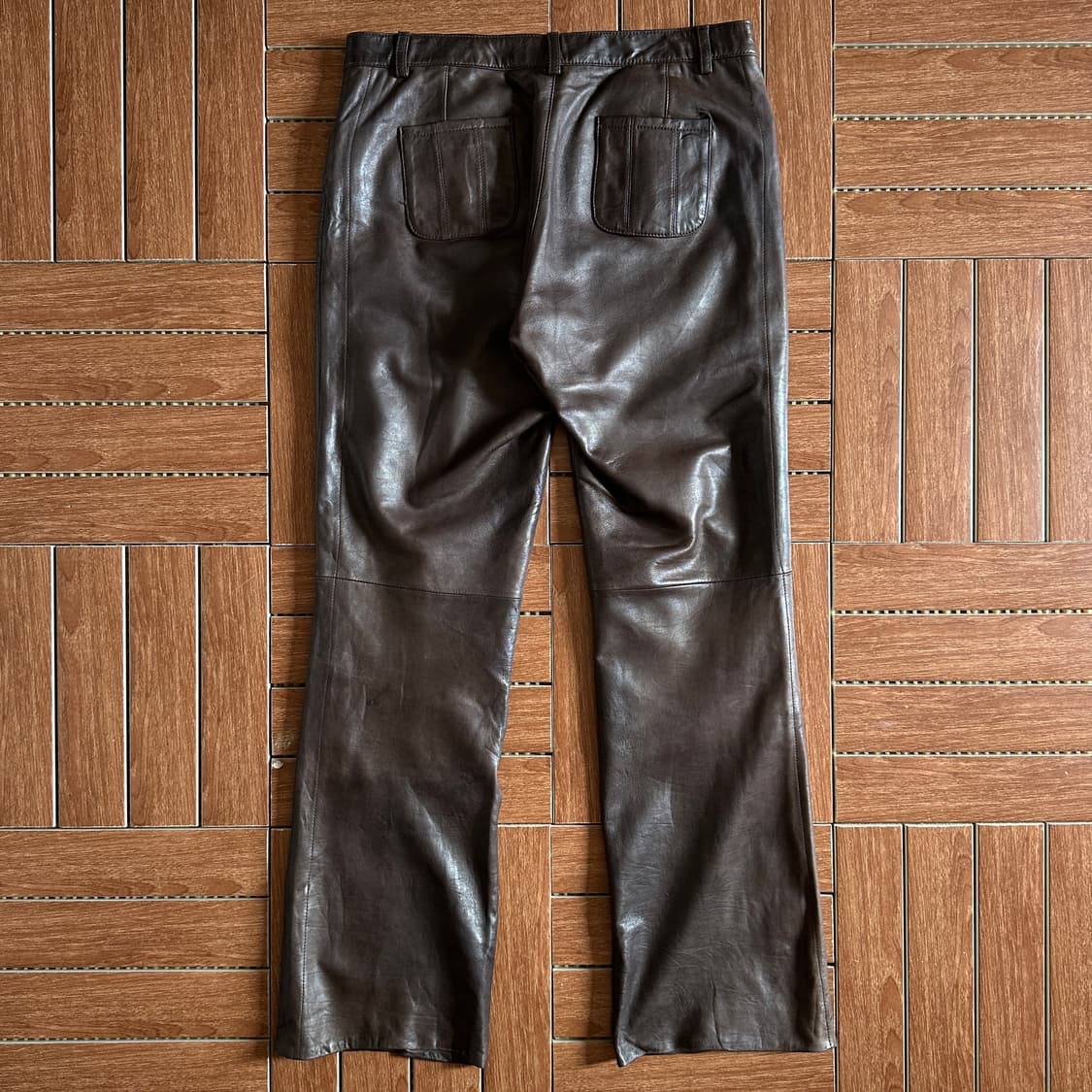 90’s Closed genuine leather pants 상품이미지3