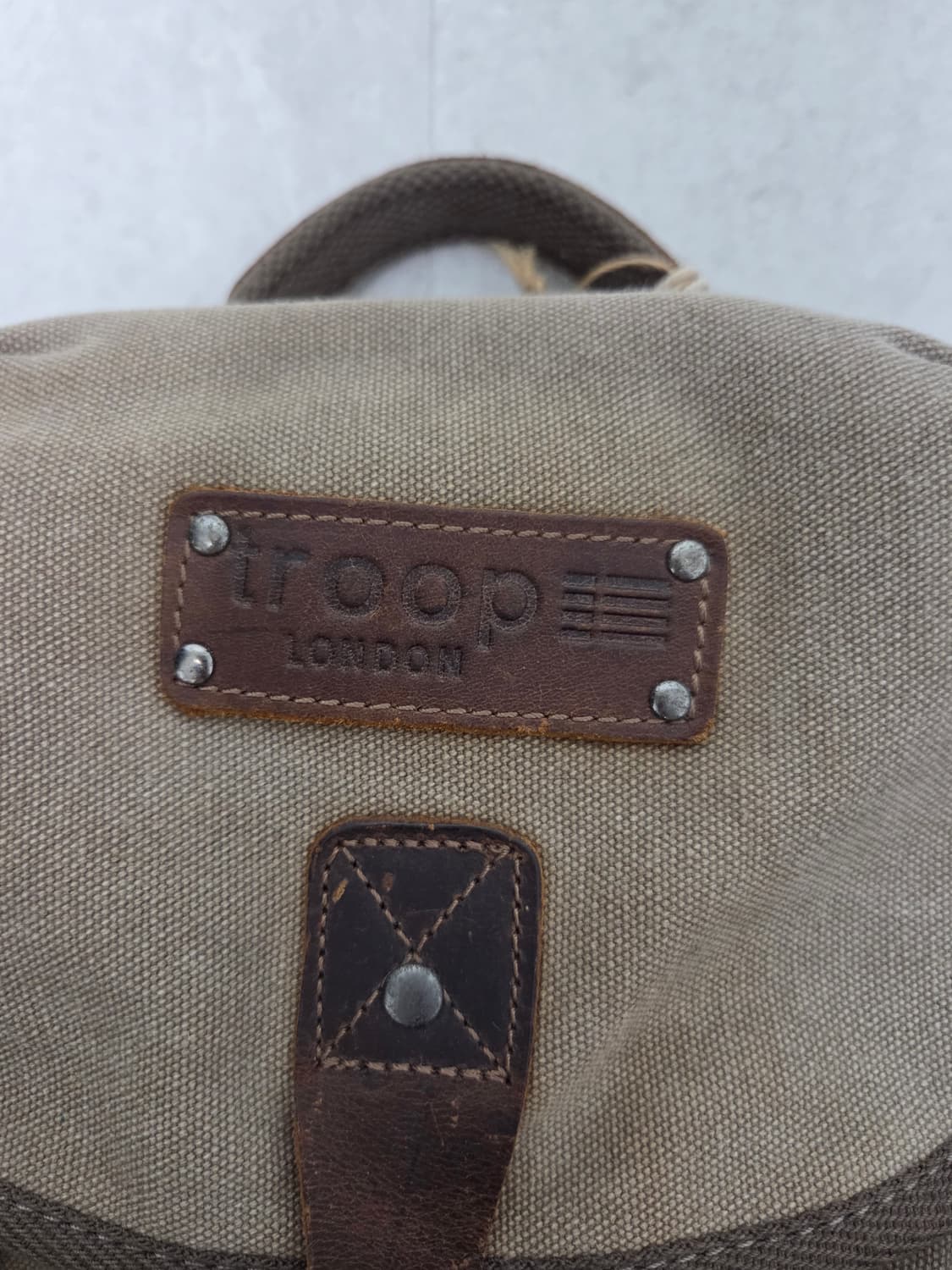 룹 런던(Troop London) 빈티지 캔버스 백팩 상품이미지2