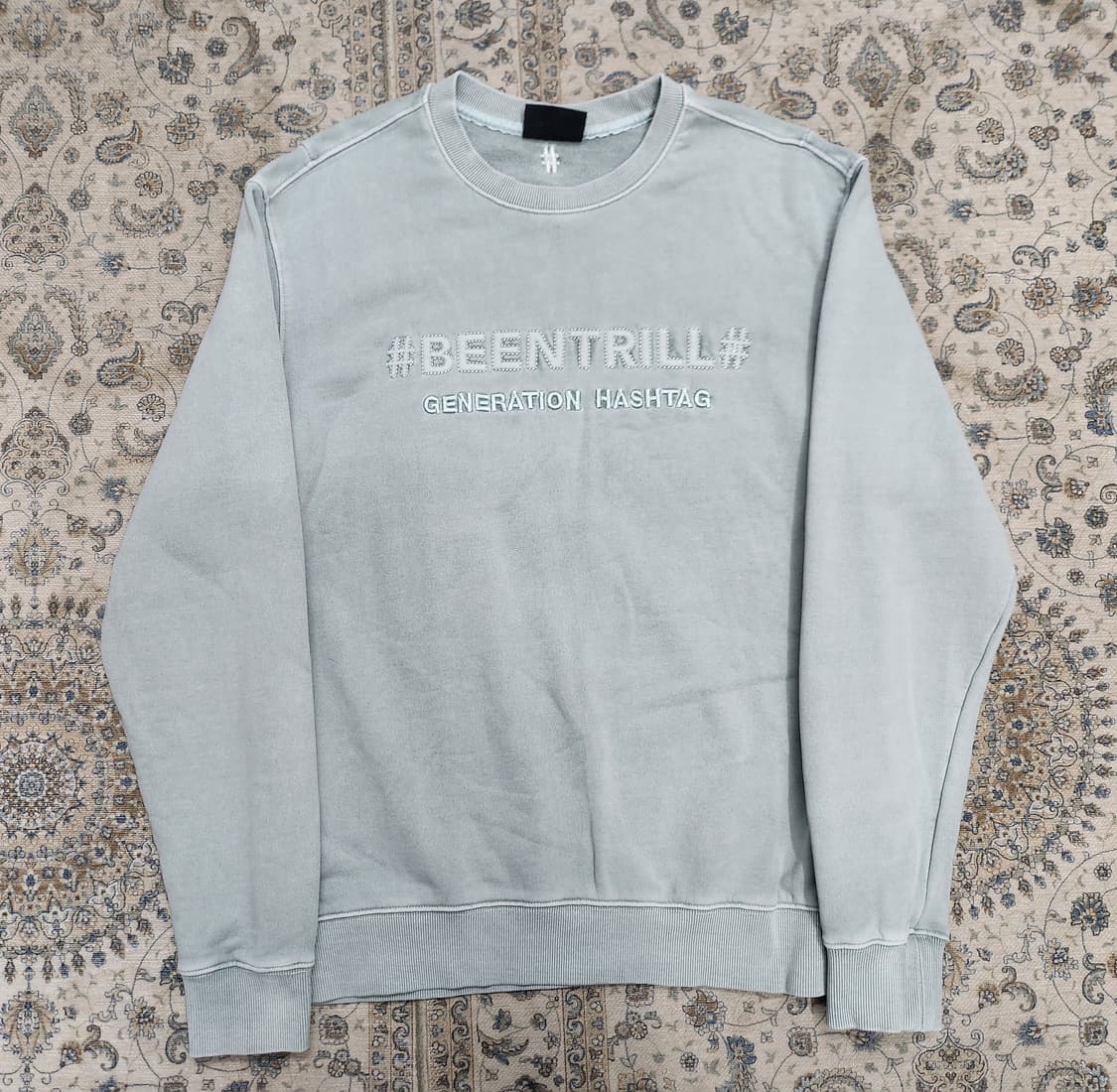 BEEN TRILL 빈트릴 해시태그 맨투맨 M 상품이미지1