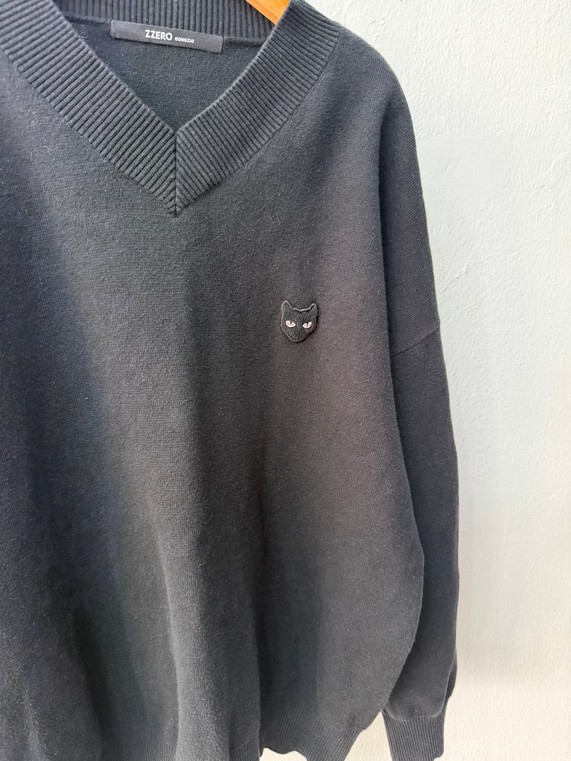 정품) 송지오옴므 지제로 22ss 오버핏 캐시미어 니트 맨투맨 95 상품이미지4