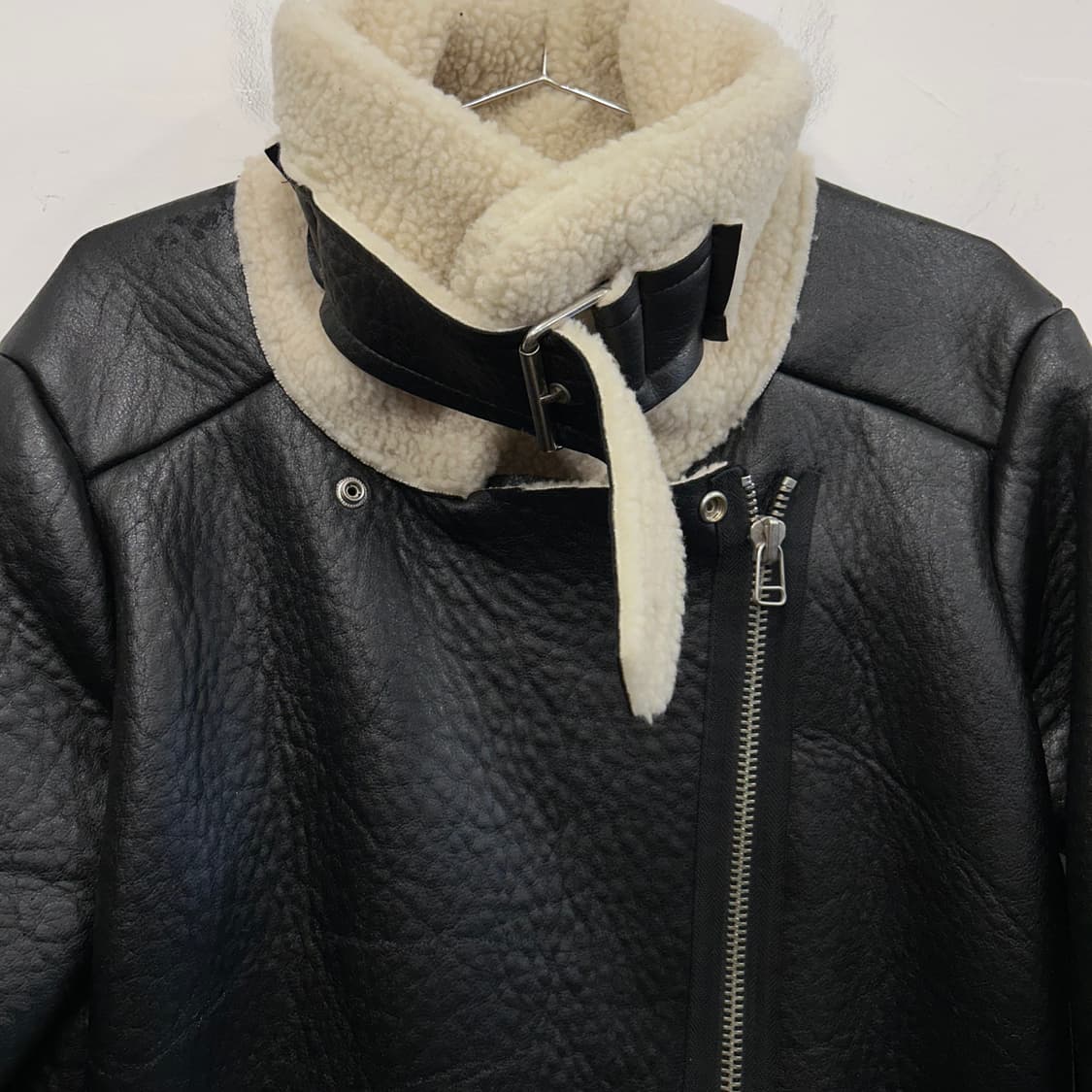 핸드메이드 비건레더 데끼 양털 무스탕 상품이미지3