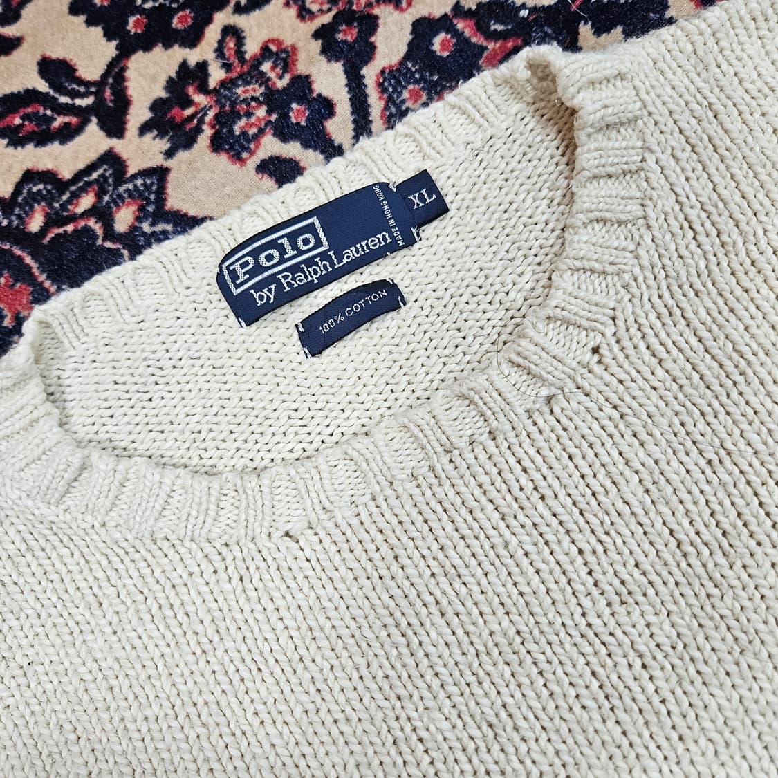 폴로랄프로렌 빈티지 라운드넥 니트 XL size 상품이미지4