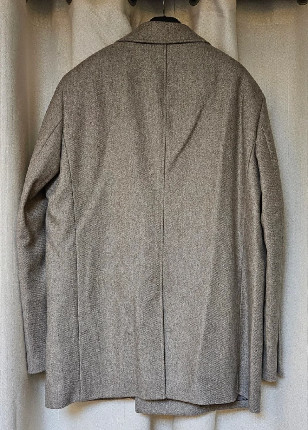 인사일런스 포텍스 더블 브레스티드 롱 블레이저 그레이 베이지(M) 상품이미지2