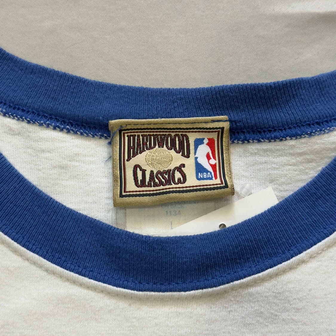 90s 마제스틱 NBA 뉴욕 닉스 링거 티셔츠 USA 상품이미지5