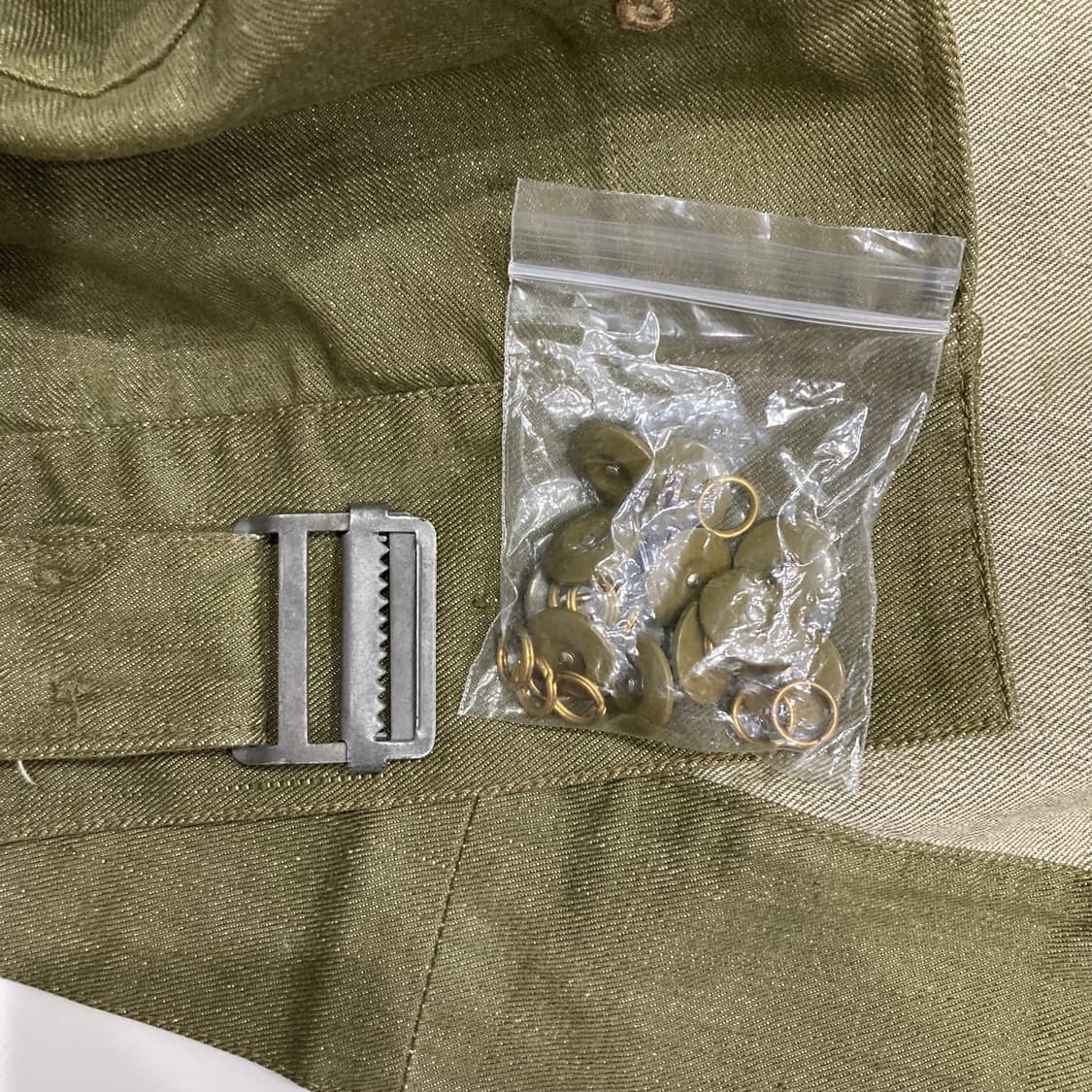 오리지널 52s 영국군 green denim배틀드레스 자켓 상품이미지6
