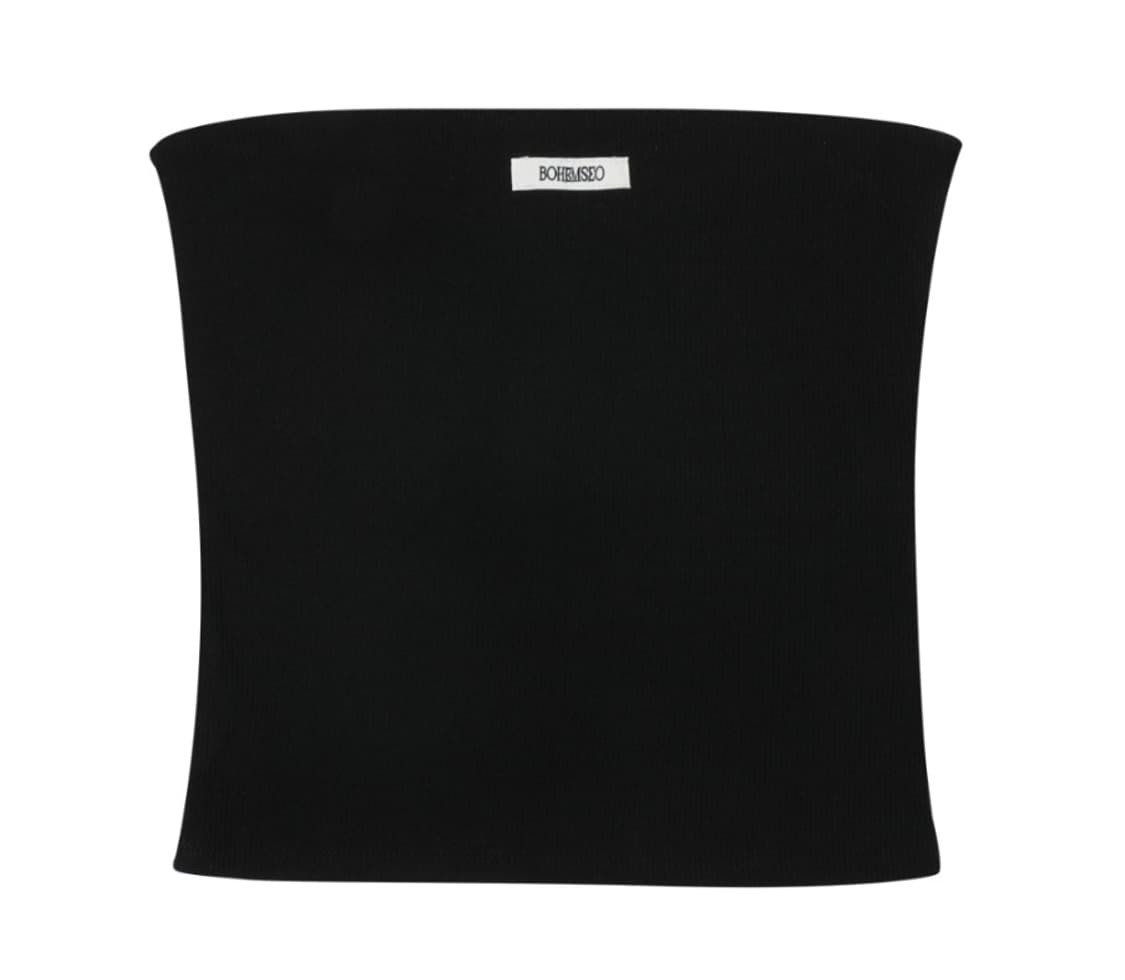 보헤미안서울 베이직 튜브탑 블랙 상품이미지1